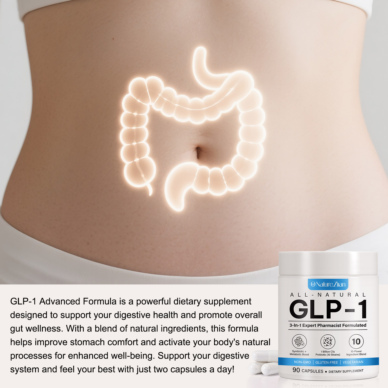 Amazon.com: Bivinke GLP-1 Supplement for Women and Men, Hunger & Metabolism  Support