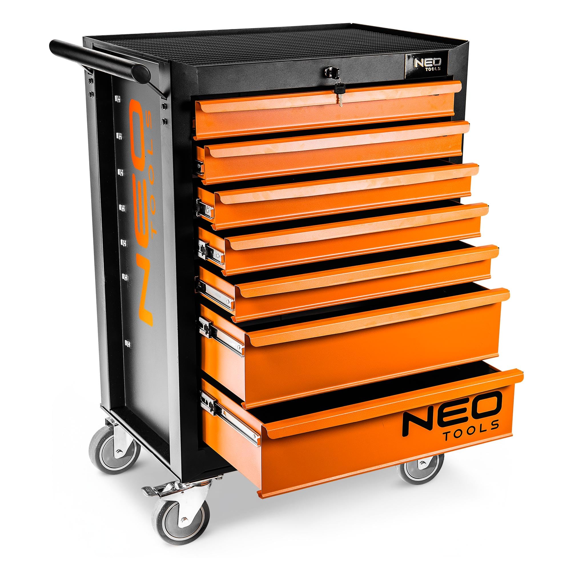 NEO TOOLS 84-222 Servante d'atelier noir orange