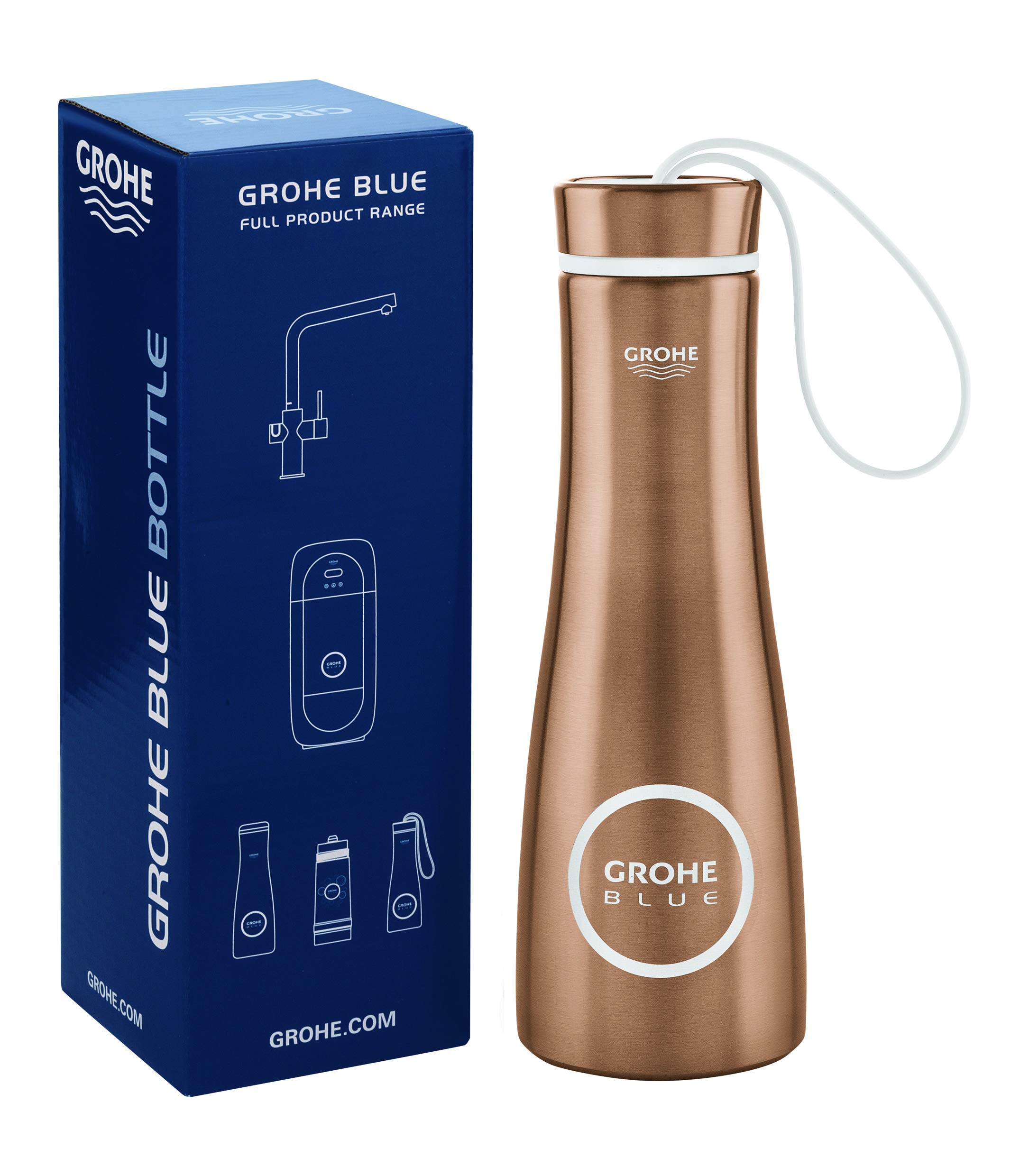 Grohe 40848DL0 Blue Thermo-Trinkflasche, warm sunset gebürstet