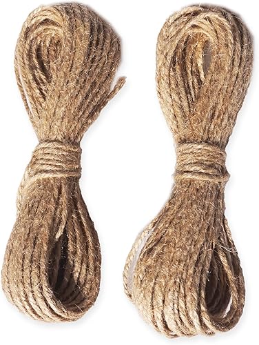 Miniatura 6 de LWR CRAFTS Cuerda de yute de 0.079 in, 45 pies por paquete (paquete de 2) (negro)