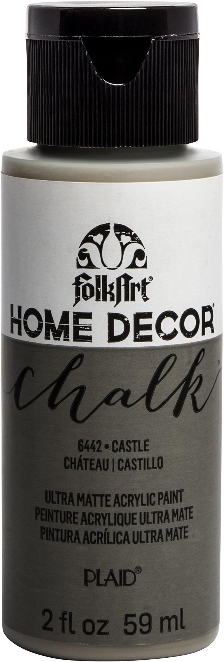 FolkArt Home Décor Chalk Furniture & Craft Acrylic Paint in Assorted Colors, 2oz, Castle