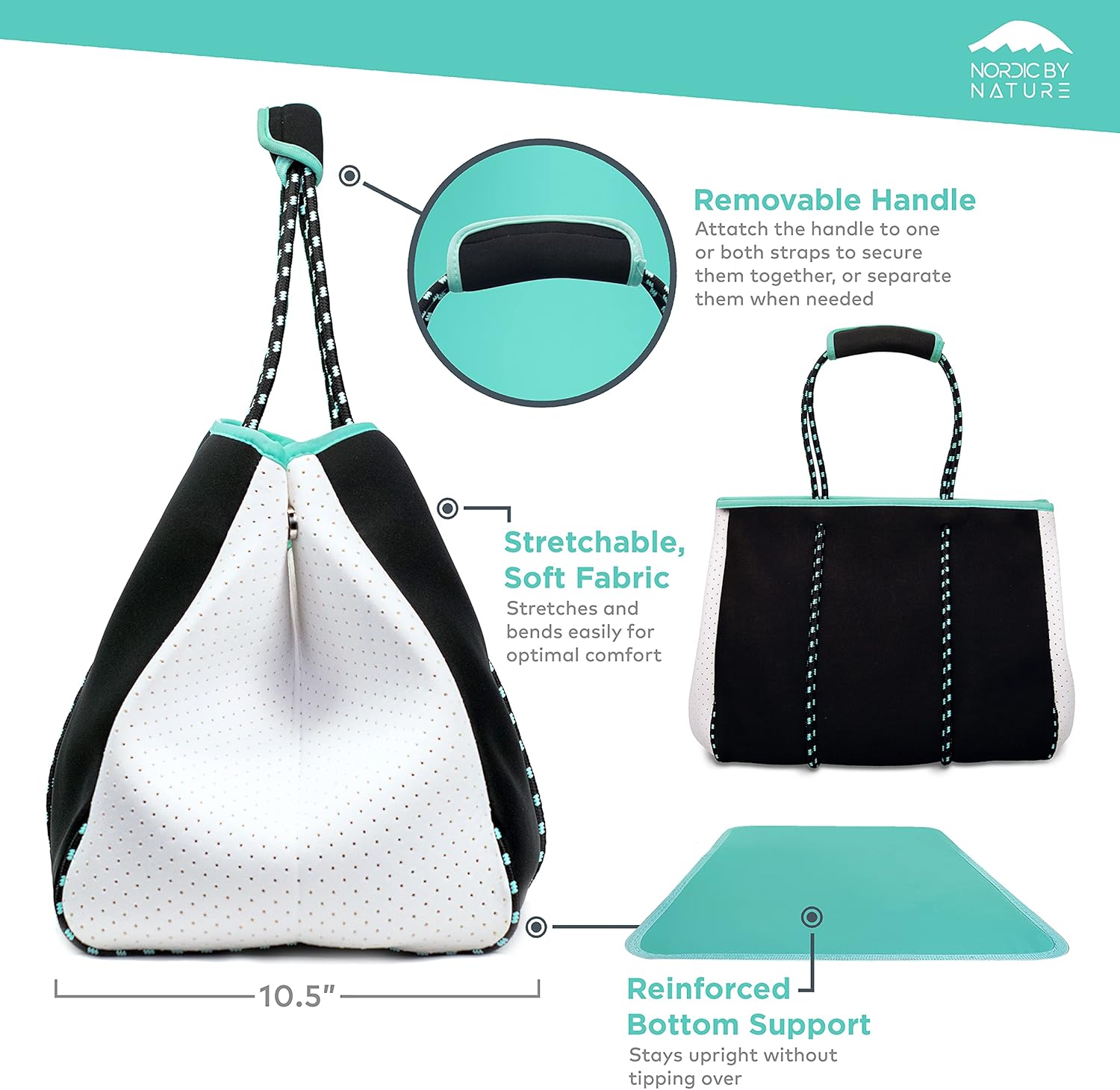 Nordic By Nature Large Designer Beach Bag Tote For Women, Men And Kids - Image 5