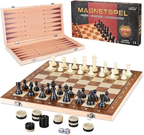 Jeu D'échecs Magnétique 3 en 1 