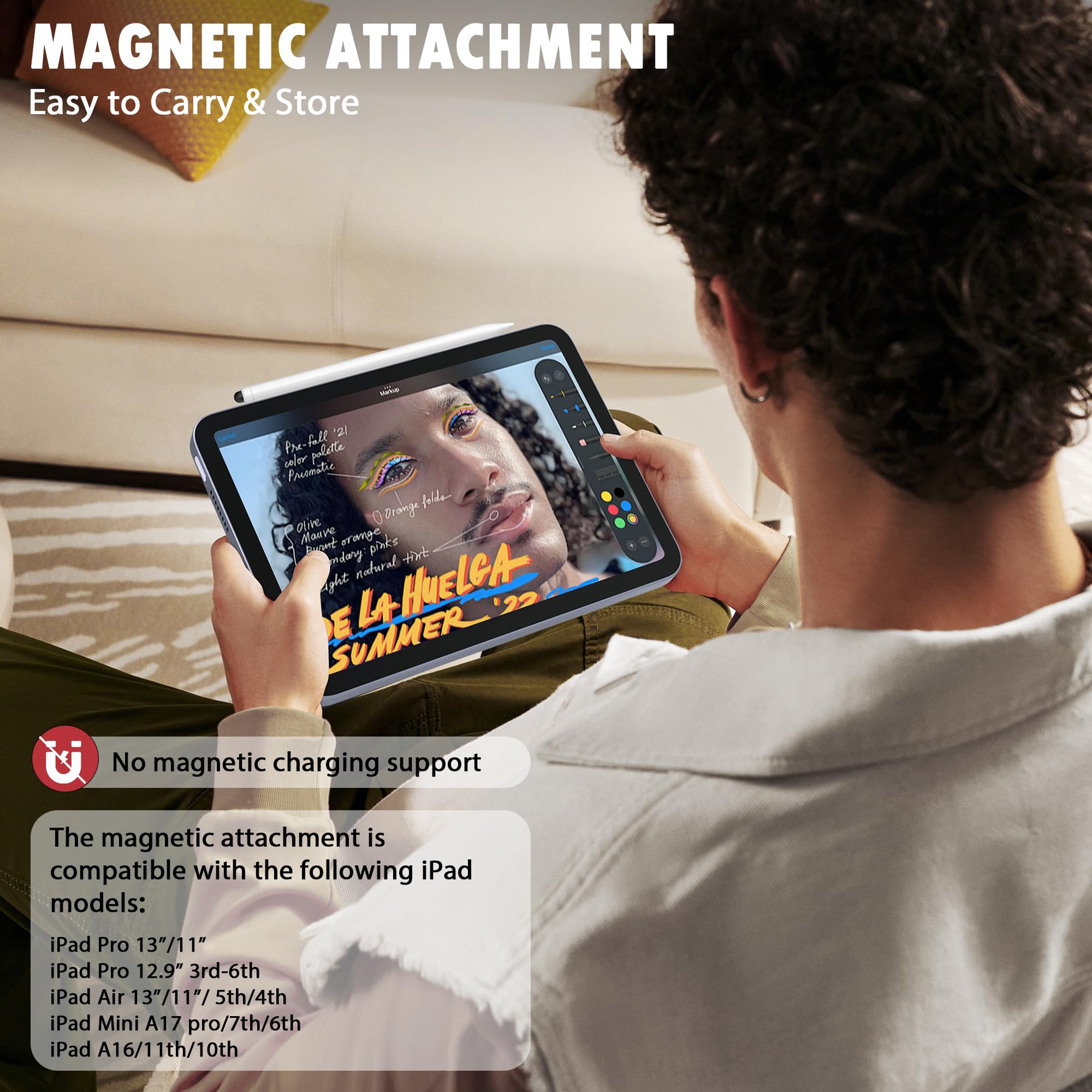 Lápiz capacitivo 2 en 1 para iPad y Android, lápiz capacitivo universal de carga rápida para pantalla táctil, iPad, iPhone, lápiz estilista de alta sensibilidad para Samsung/XiaoMi y otros teléfonos y