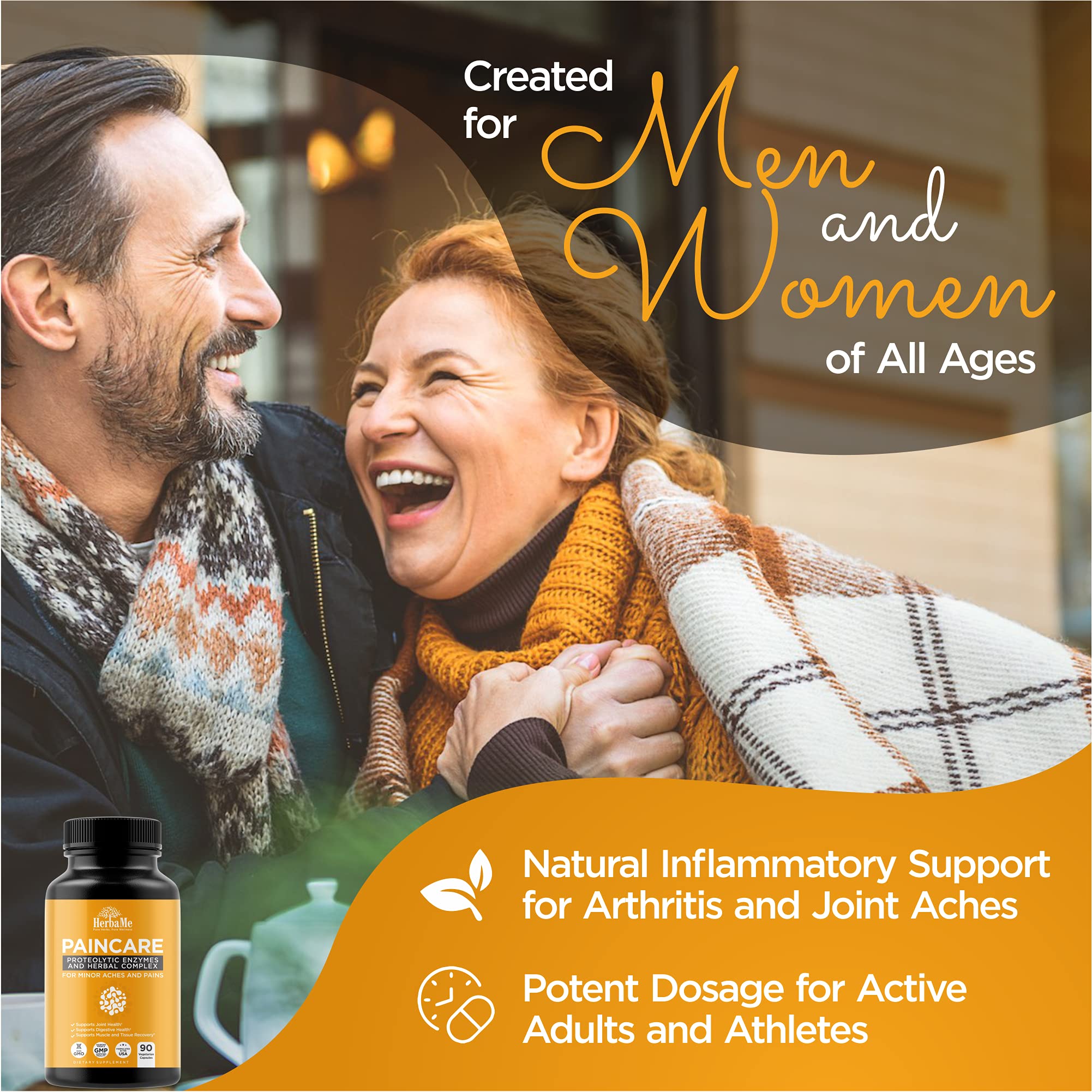 Buy HerbaMe AntiInflammatory Supplement, Proteolytic Enzymes with
