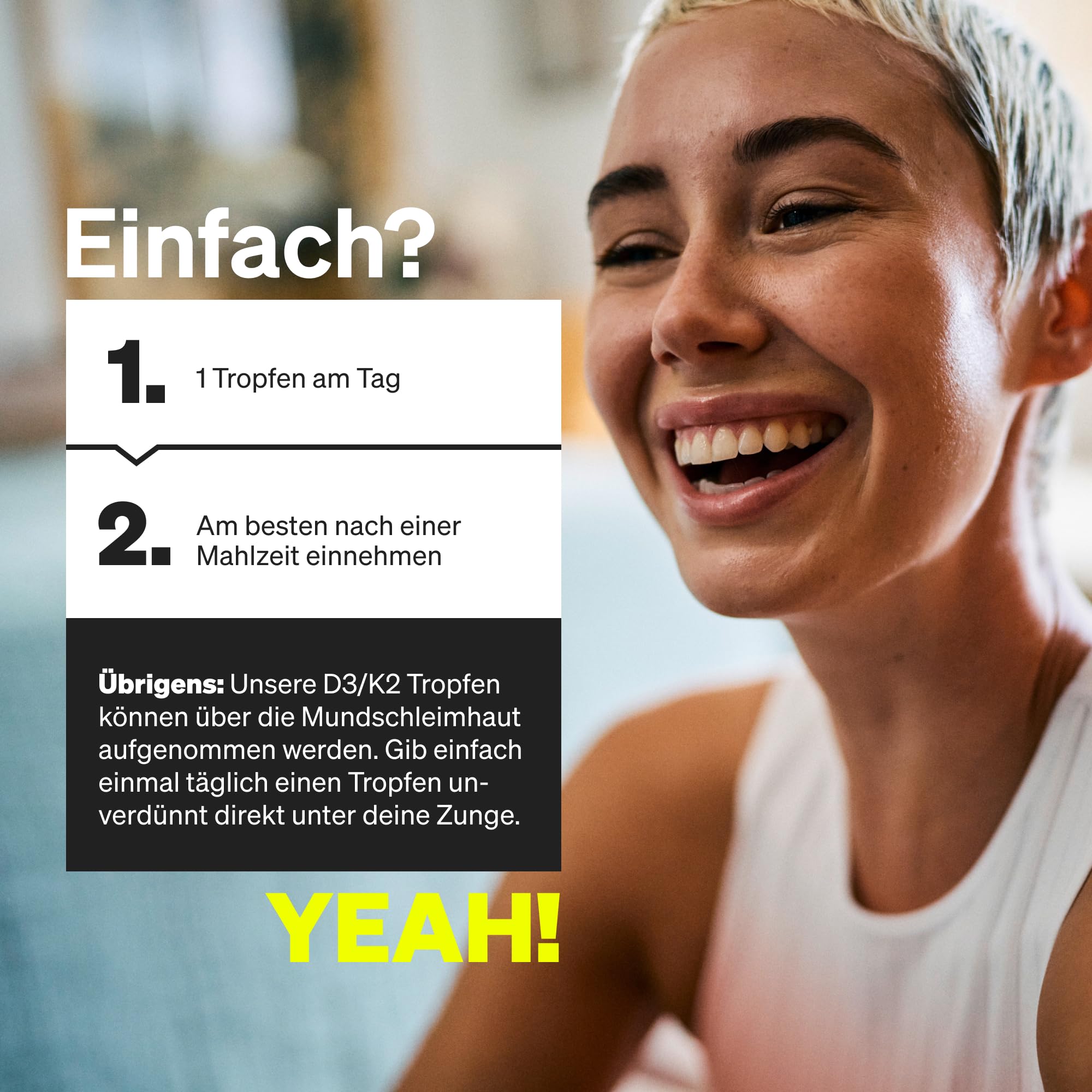 natural elements Vitamin D3 + K2 Tropfen 50ml - Premium: 99,7+% All-Trans (K2VITAL® von Kappa) + hoch bioverfügbares Vitamin D3 - Laborgeprüft, hochdosiert, flüssig und in Deutschland produziert