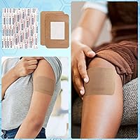 Vista 6 de Marsui 60 vendas grandes de 3 x 4 pulgadas para el cuidado de heridas, vendajes adhesivos flexibles, tela sin látex para proteger heridas
