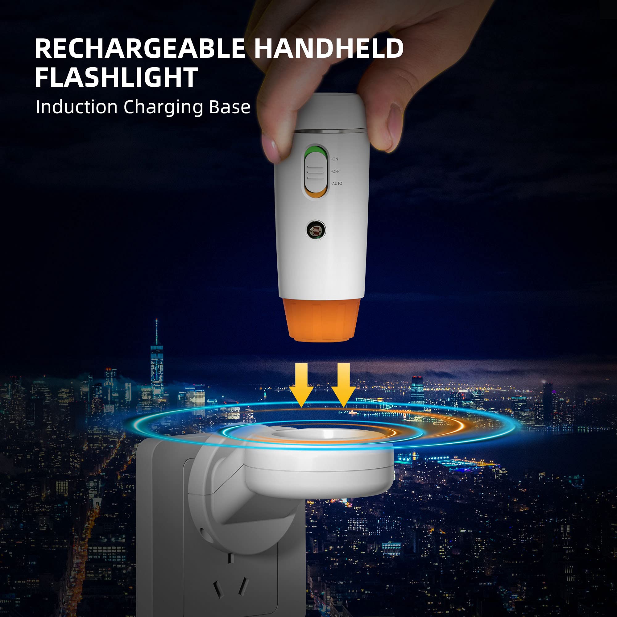 Lampe Torche LED Urgence Enfichable – Lot De 2, Lumière Panne De Courant