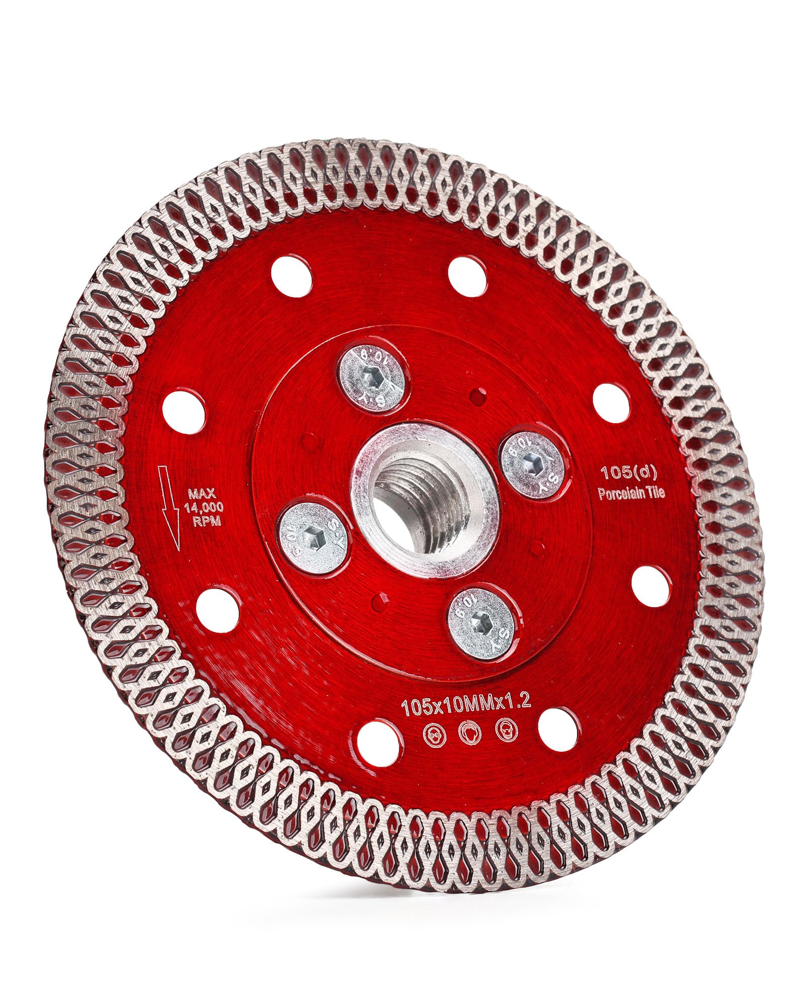 Casaverde 4"/105mm Diamond Disc Cutting Blade,Super Thin Tile Cutting Disc with Removable M14 Flange for Granite Marble Ceramic Tile - Image 2