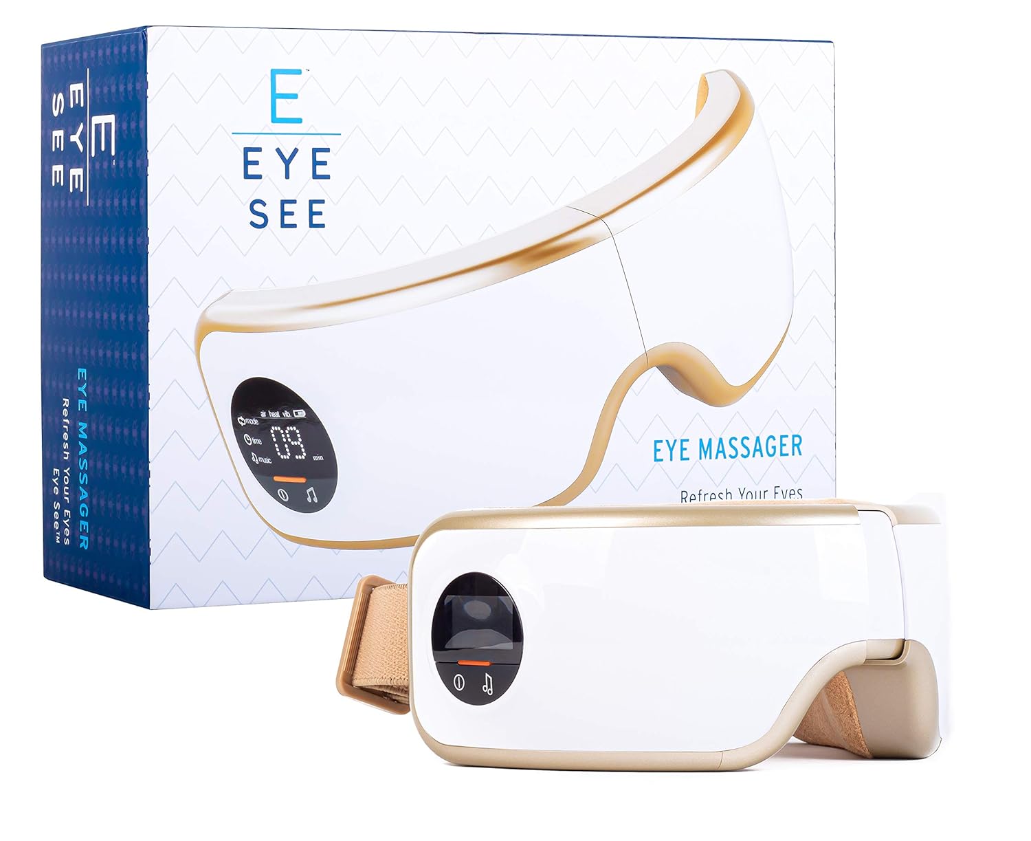 Eye See Eye Massager with Heat - Migraine Relief and Stress Relief - Electric Air Compression Vibration and