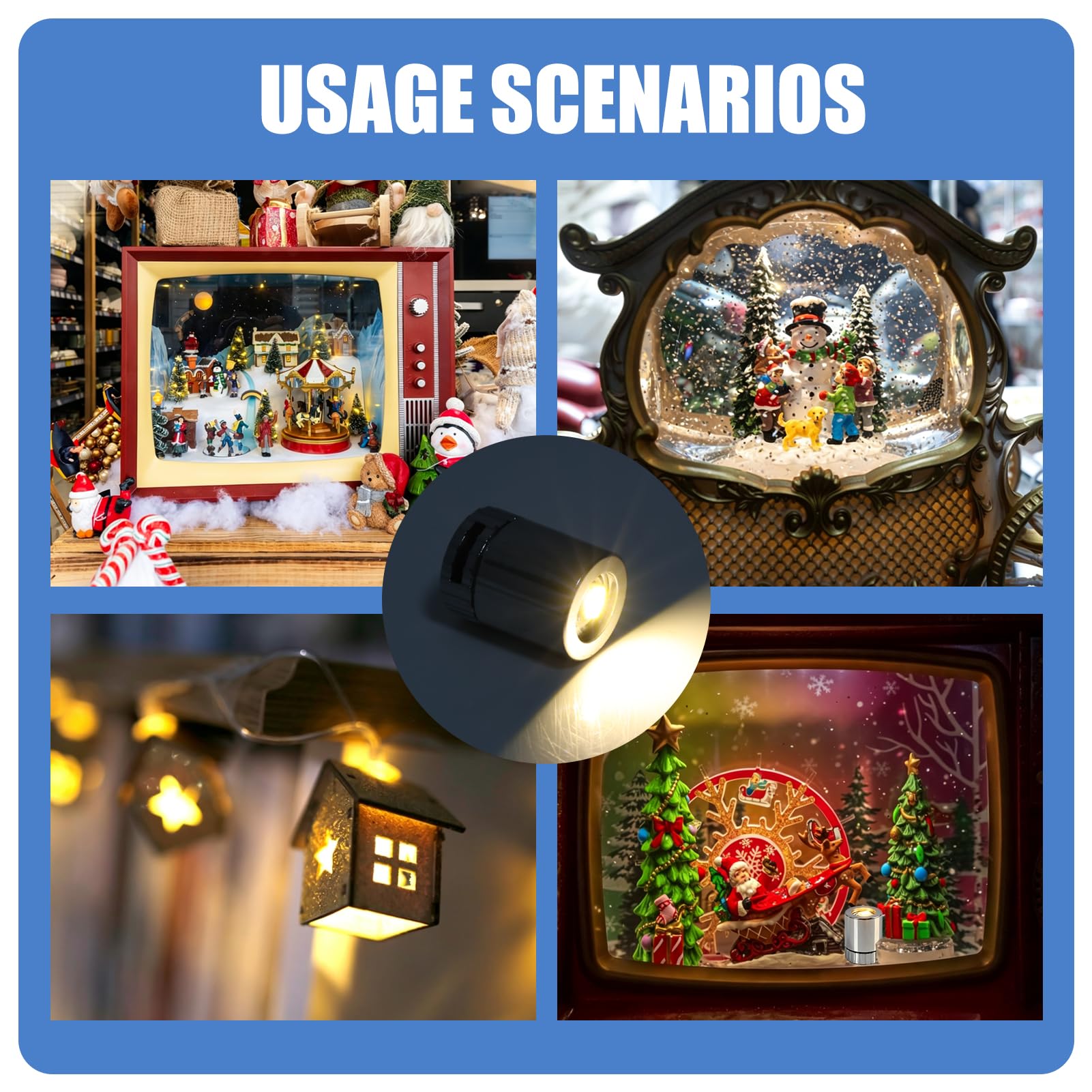 20 pcs Mini Luce LED Blanco Cálido Luci LED,Mini Luces LED con batería,Mini Luz LED Adhesiva, luz Micro LED para Manualidades,Manualidades Hechas a Mano, para Modelos en Modello FAI Da Te — view 4