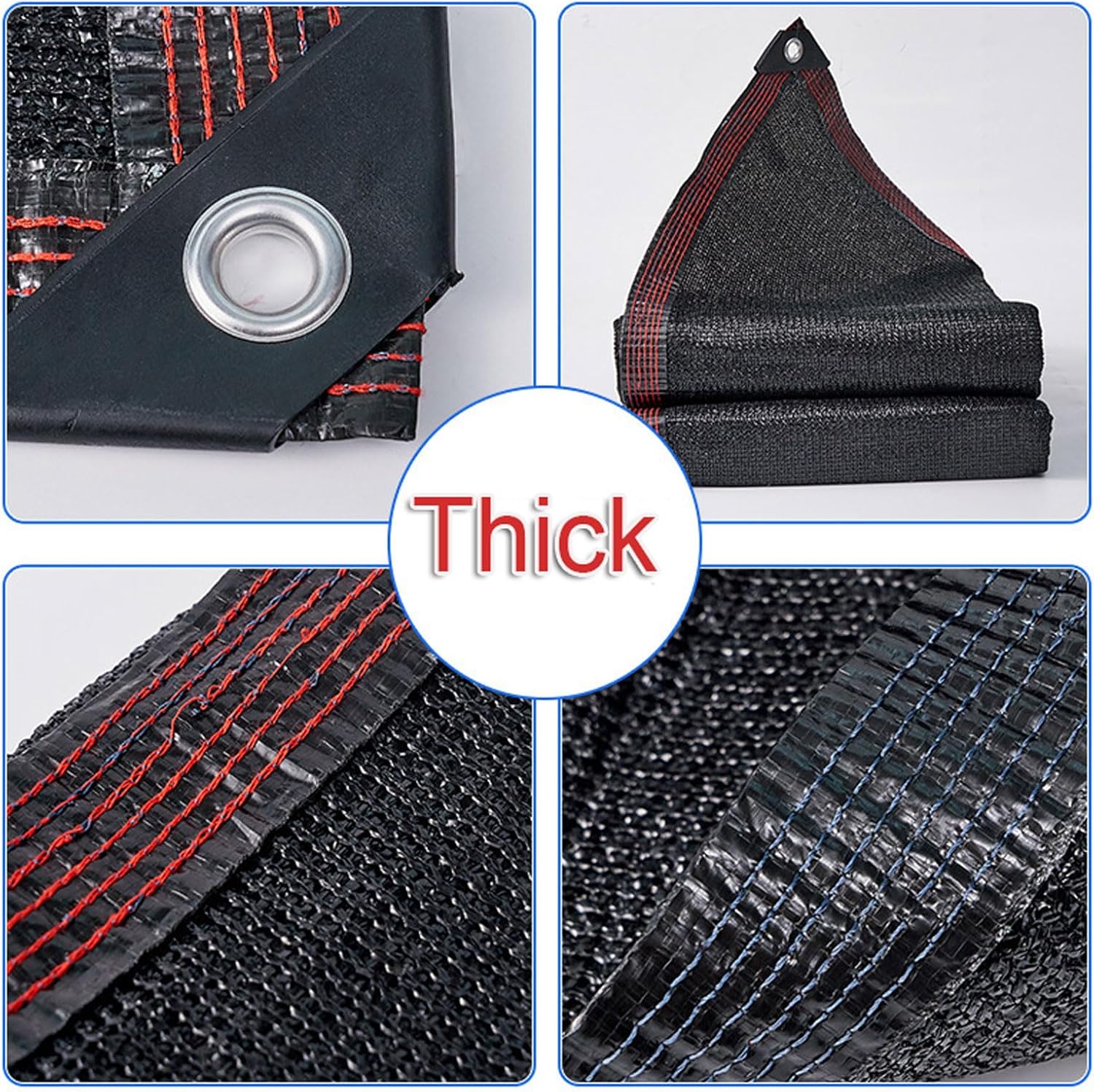 Outdoor Shade Cloth 4x4m, Sunblock Shade Mesh Tarp with Grommets, Sunblock Shade Netting, Garden Sun Shade Netting, Shade Cloth Cover for Pergola Canopy Greenhouse