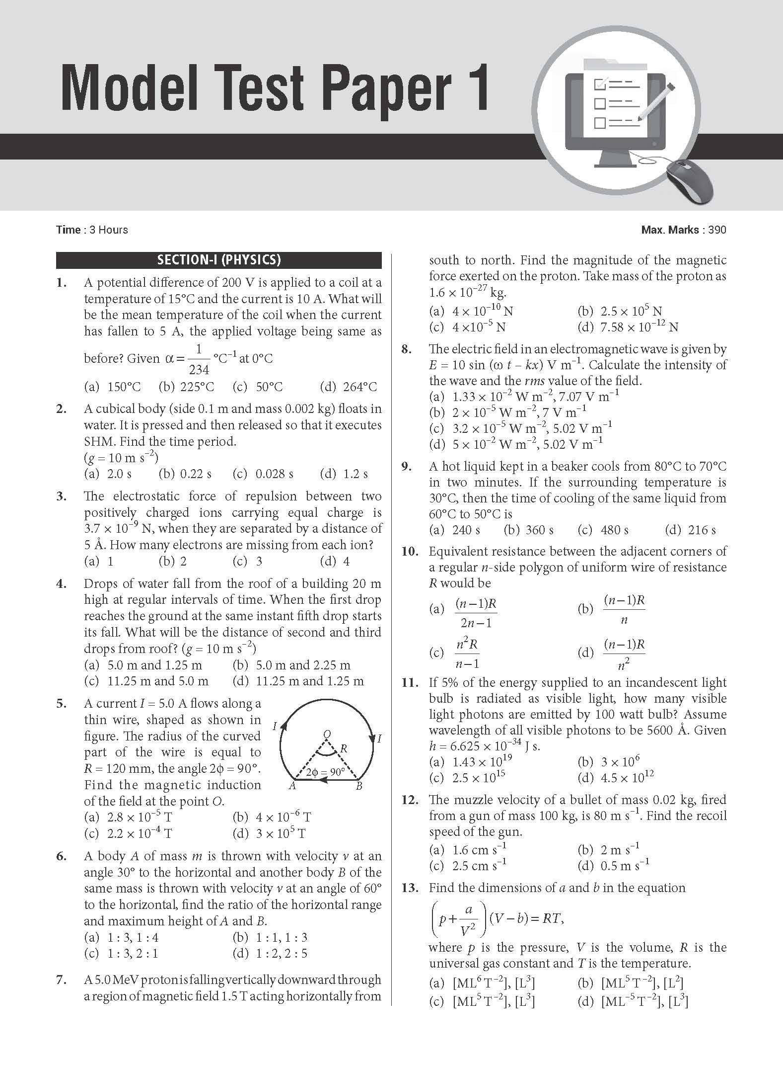 MTG BITSAT 10 Previous Year Chapter-wise Solved Question Papers (PYQ) For 2024 Exam | Physics, Chemistry, Mathematics, English & Logical Reasoning | 3 Model Test Papers 3