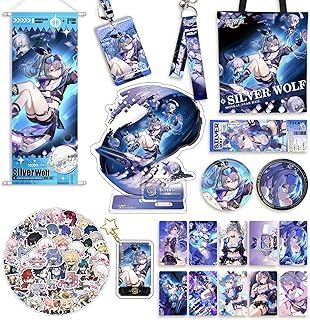 DIROLVON 崩壊スターレイル グッズ セット 銀狼 福袋 バッジ アクリルスタンド キーボルター 誕生日 プレゼント 贈り物 (銀狼)