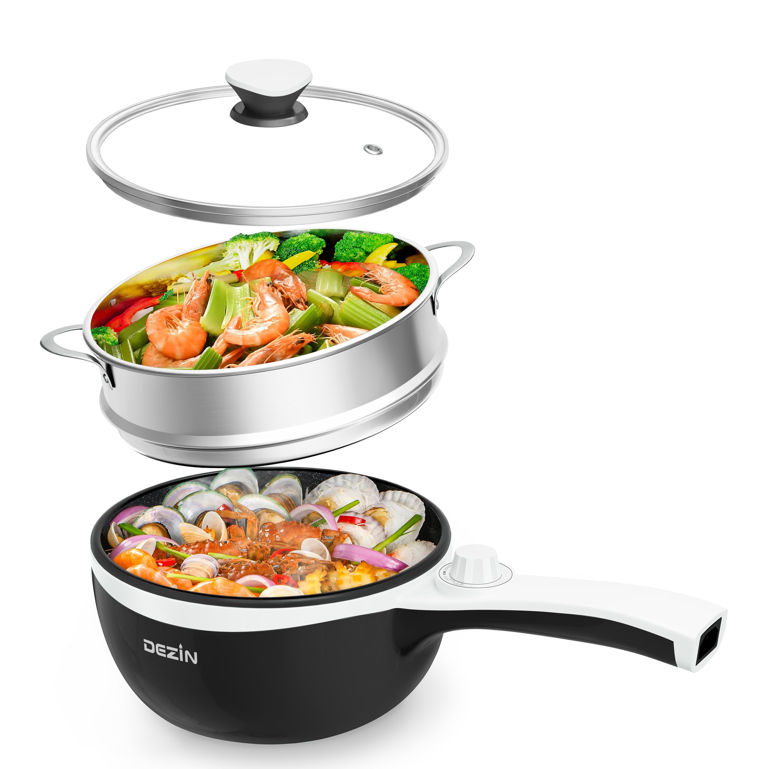 キッチン家電 Minute cooker Amazon.com: Dezin Electric Cooker, 2L Non-Stick Sauté Pan