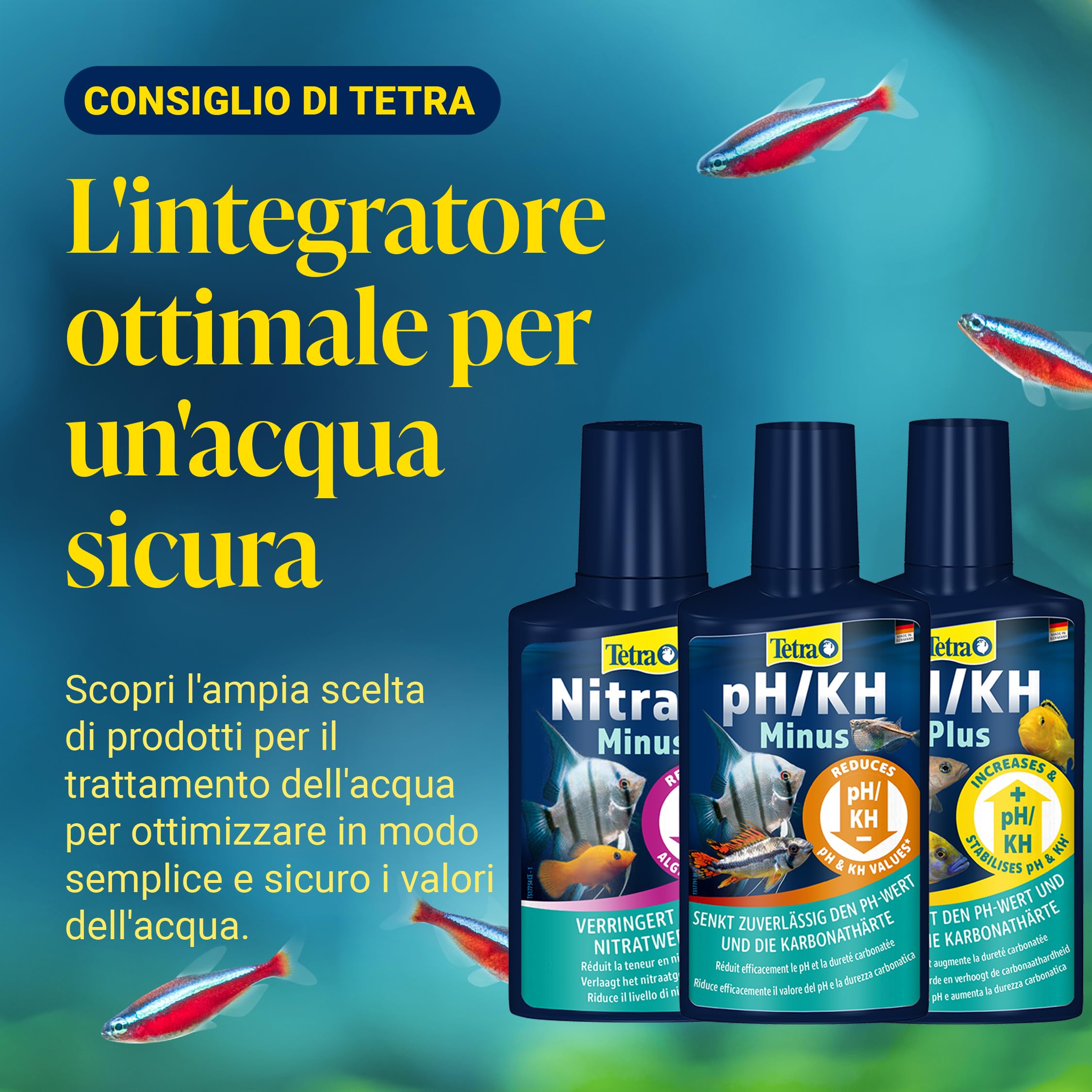 Tetra Test 7in1 - Test dell'acqua per acquari, controllo rapido e semplice della qualità dell'acqua, 1 confezione (50 strisce reattive)