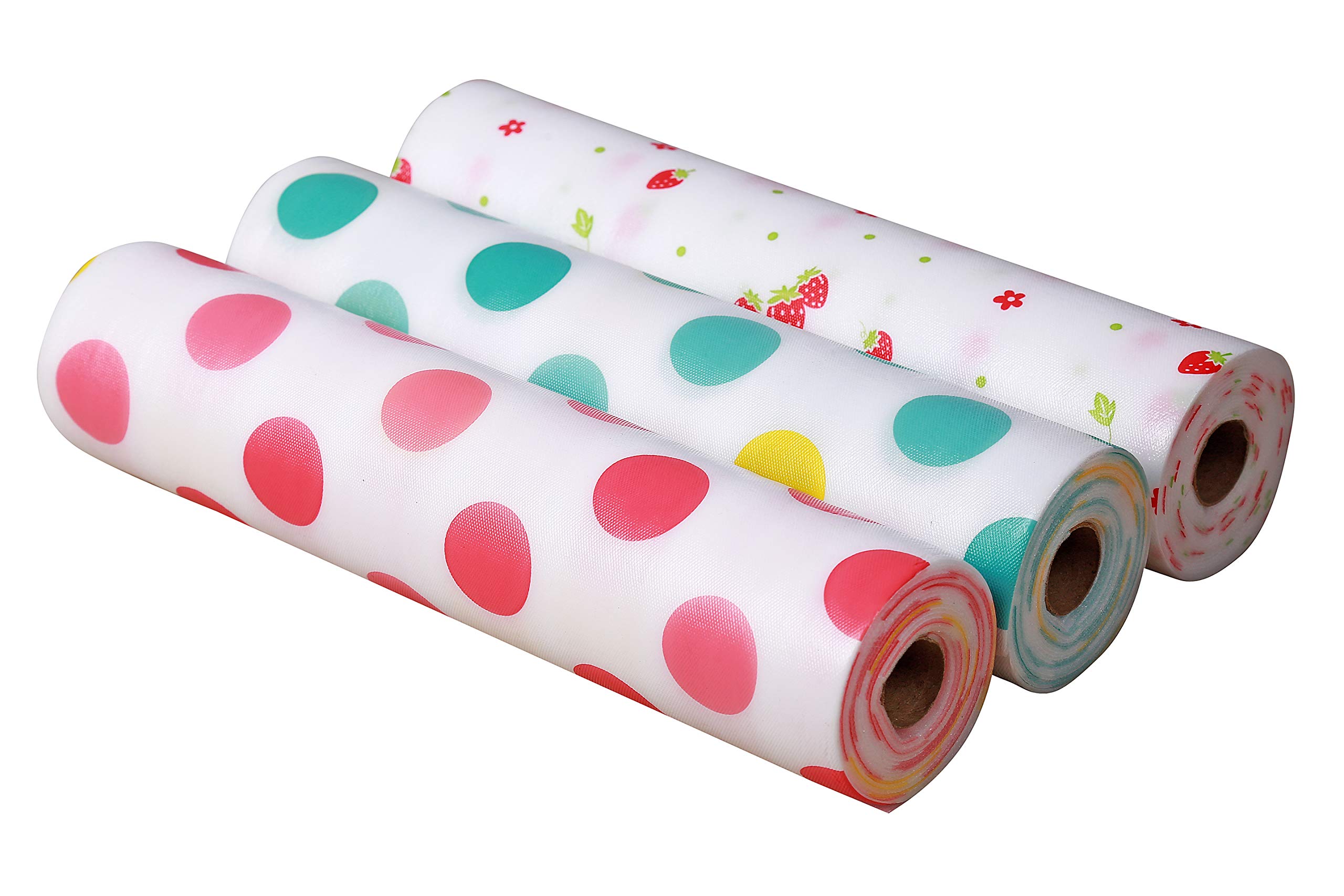 Maharsh Printing Antibacterial Cabinet Plastic Polka Dot Foam Household Wardrobe Moisture Drawer Pad Waterproof Non-Slip Paper Kitchen Cupboard Liners Roll Mat(Multicolour) (3, 30x300) 1