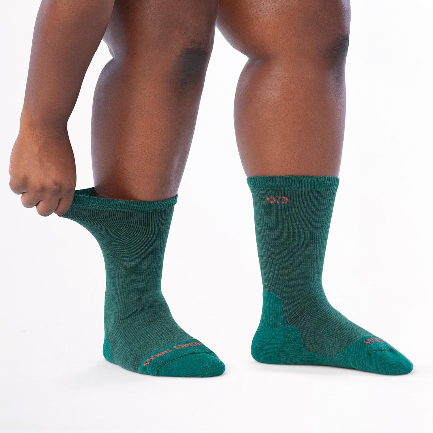 Wide Open Cushioned Women's Crew Socks - Merino Wool for Everyday Use, Basic Wide Fit Crew Socks for Women (Style 9504) - Image 2