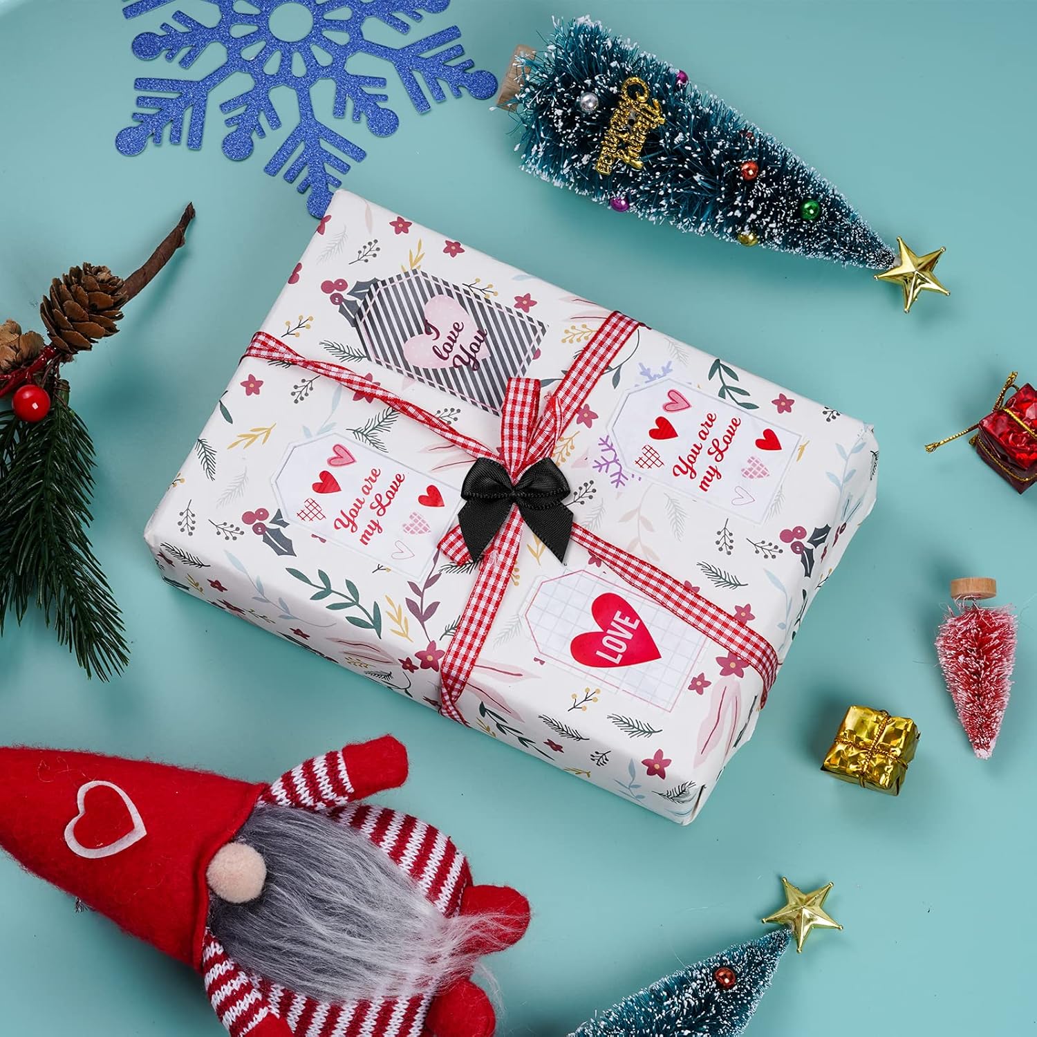 200pcs Mini Satin Ribbon Bows Flowers Black Craft 1 Inch Pre-Tied Small Christmas Satin Ribbon Bows for DIY Crafts Gift Wedding Party Sewing Scrapbooking(Black) - Image 5