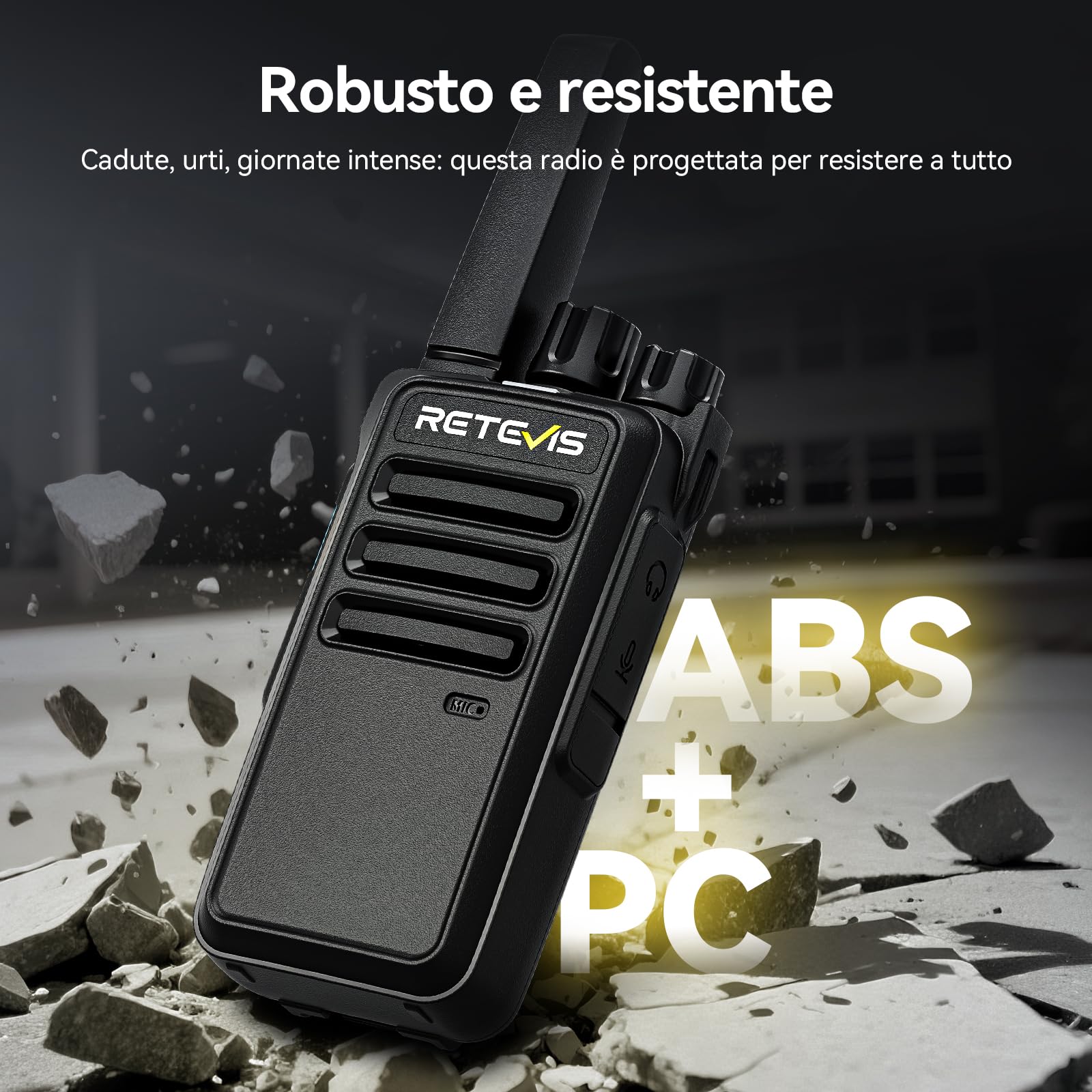 Retevis RT668D Walkie Talkie DMR Professionali, Ricetrasmittenti PMR446 Senza Licenza, 256 Canali, Ricarica 2000mAh Tipo-C, Chiamata di Gruppo, Wolky Toki per Sicurezza e Hotel (confezione da 4)