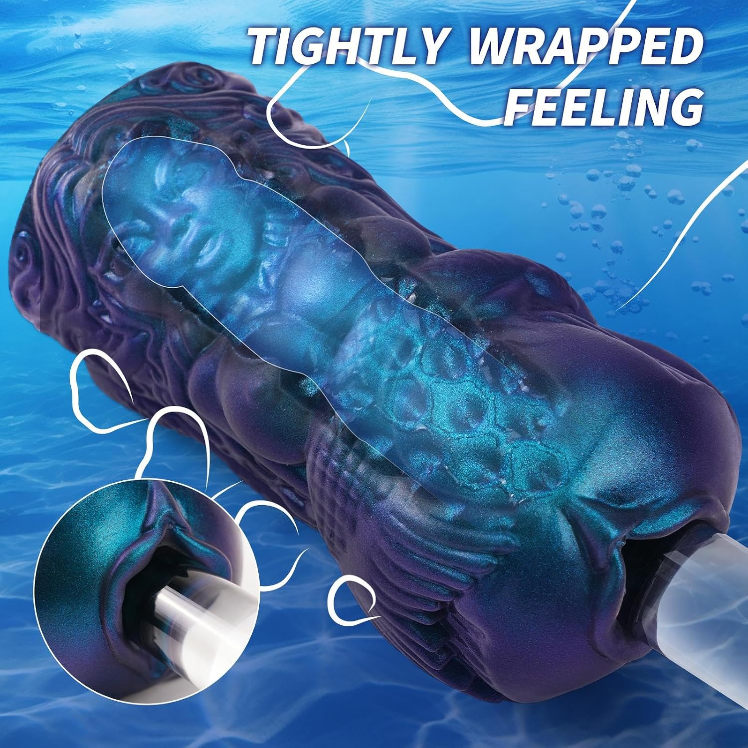 Pocket Pussy for Men Masturbator, Mermaid Silicone