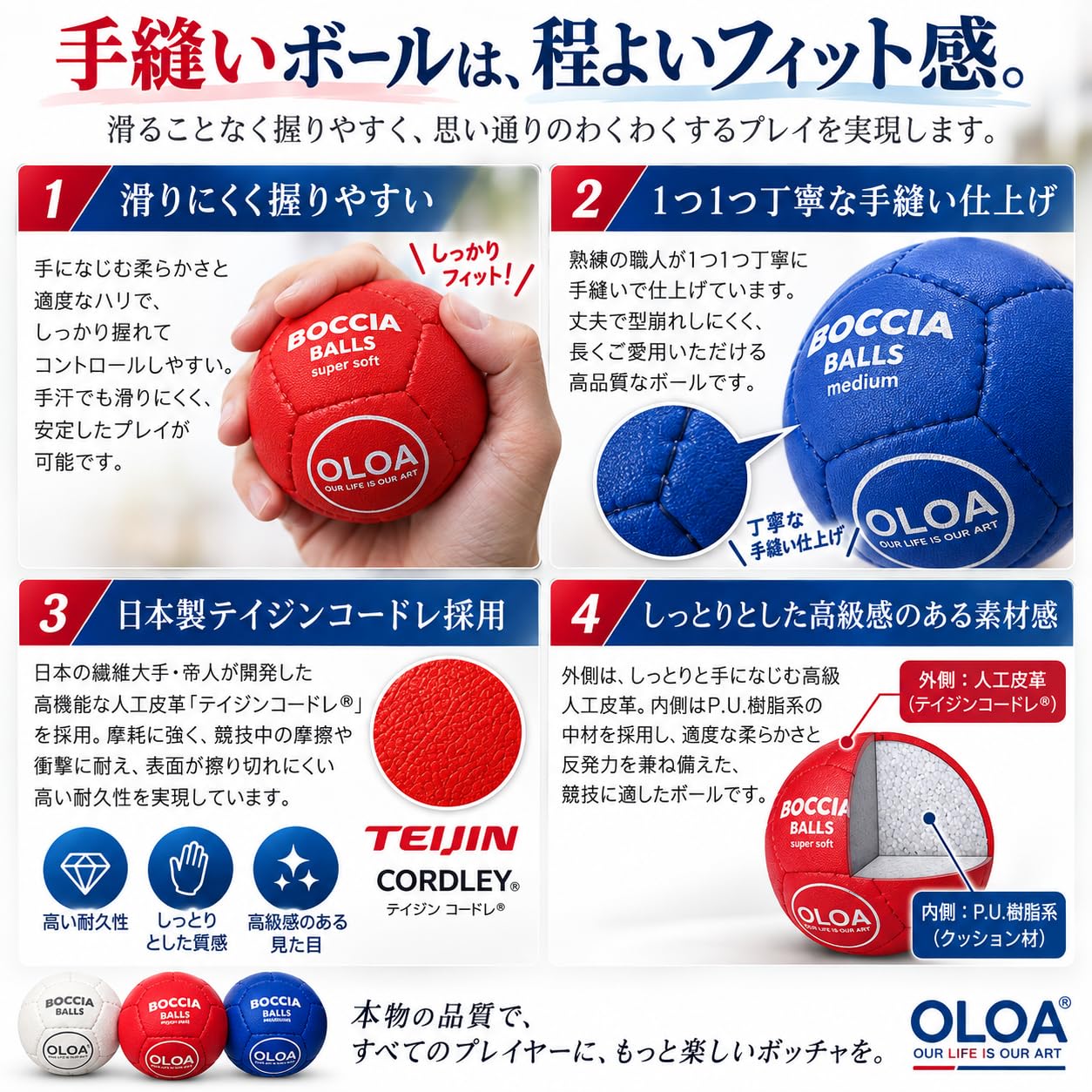 Amazon | 【パラスポーツ指導員監修】 ボッチャ OLOA デラックスケース