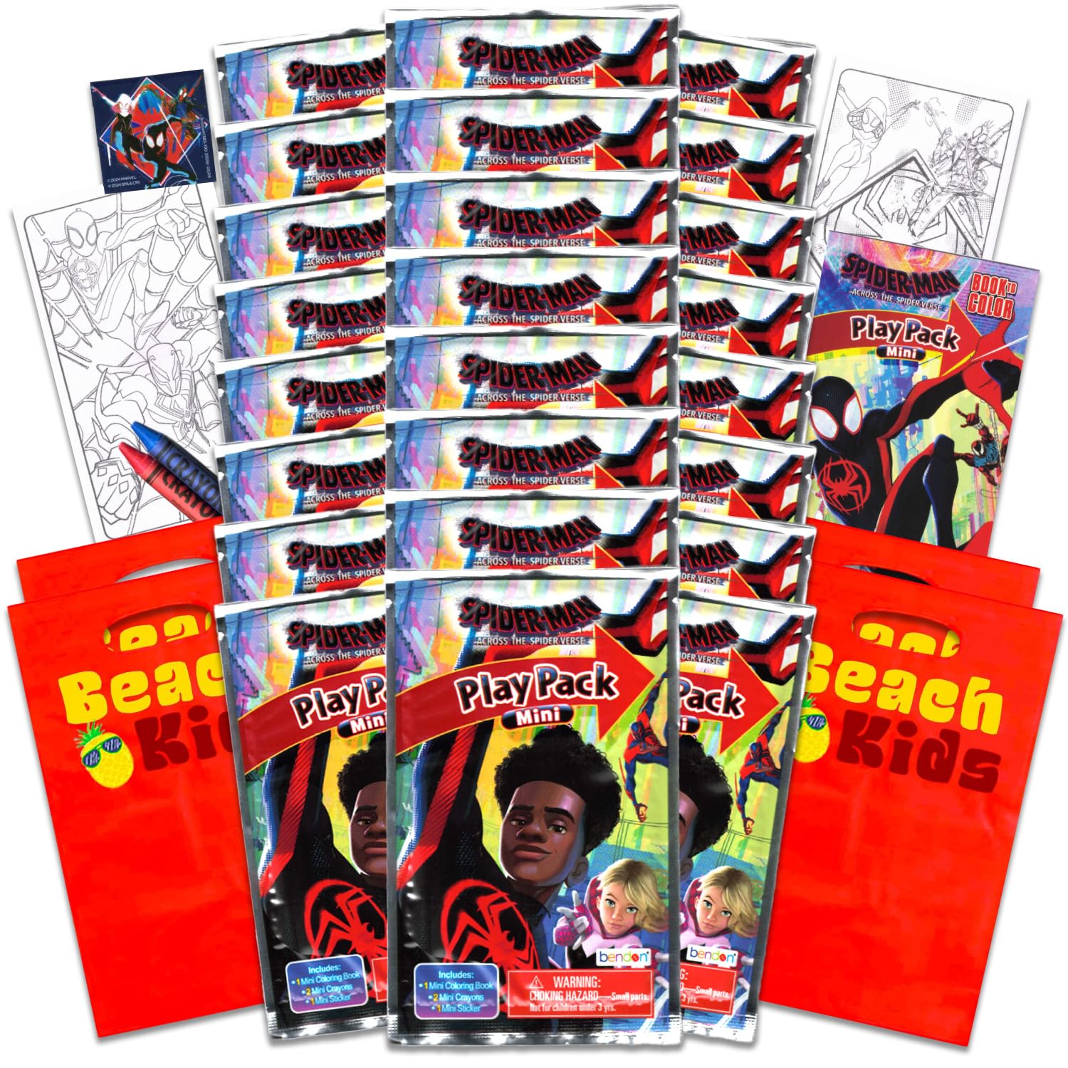 Amazon.com: Spiderverse Party Favors for Kids Bundle - 24 Mini