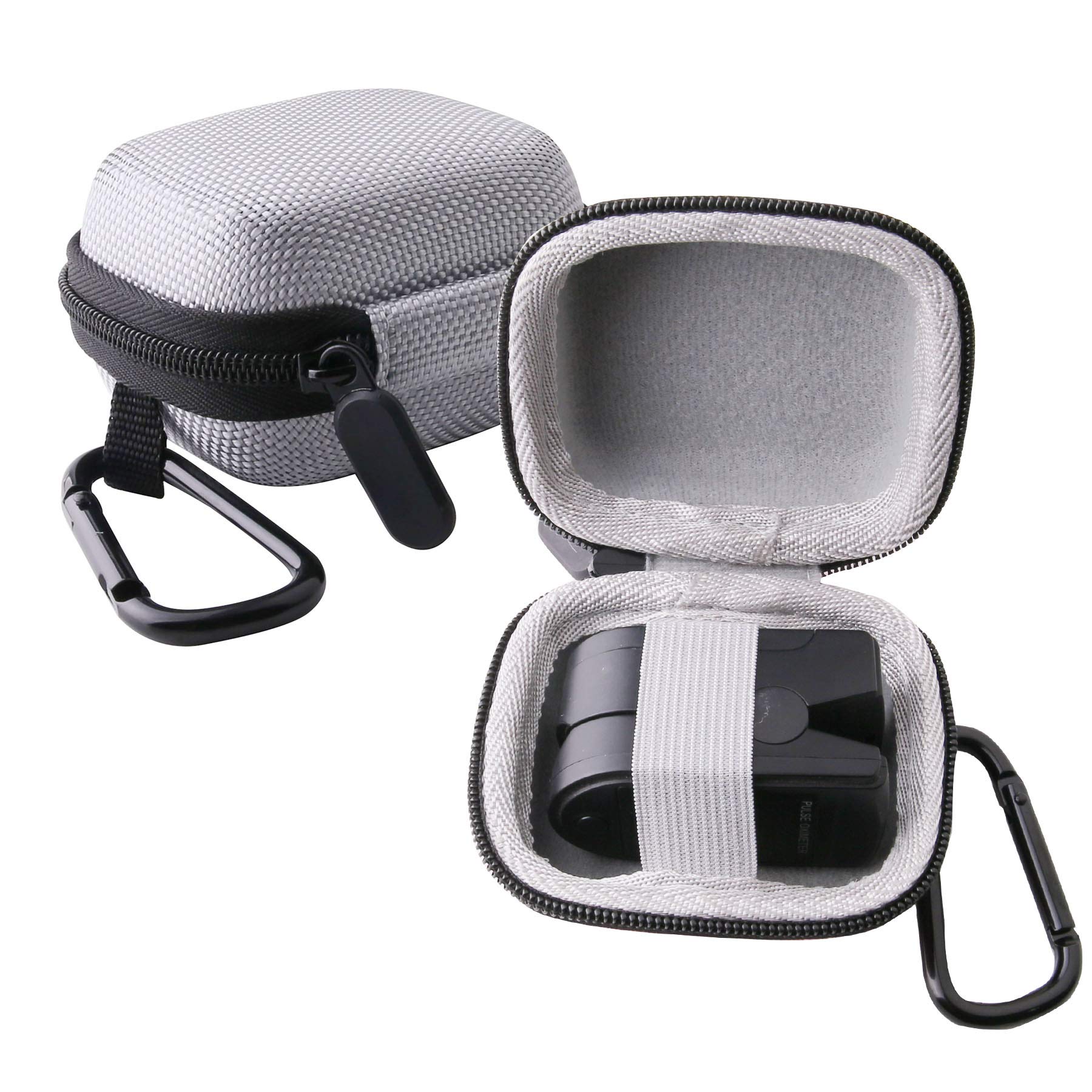 WERJIA Hard Storage Case for Fingertip Pulse Oximeter Blood Oxygen Fingertip Oximeter Case (Grey)-image-39