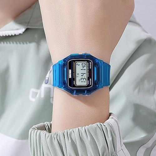 Miniatura 6 de FANMIS Reloj digital deportivo multifuncional para hombre y mujer, resistente al agua, LED, electrónico, tácticas militares, cronómetro