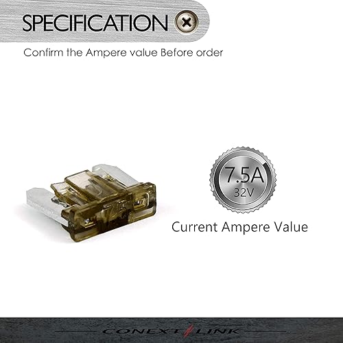 Miniatura 4 de Conext Link ATMLP7.5-50 ATM Fusible de perfil bajo niquelado 50 unidades (7.5 Amp) (14481)