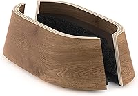 Vista 4 de HumanCentric Soporte vertical para laptop en madera de nogal negro, soporte y base ajustables verticales, soporte vertical para laptop compatible