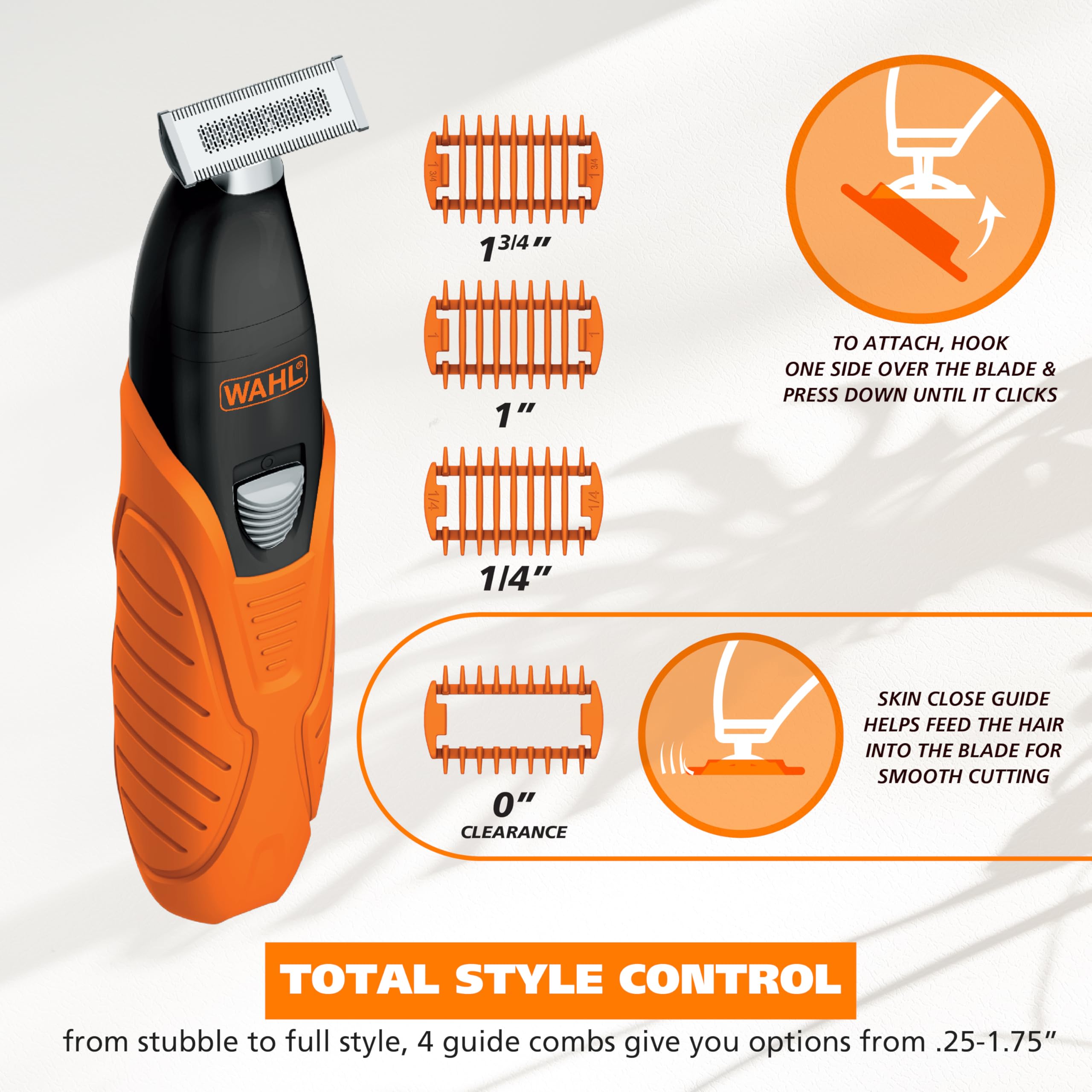 Wahl TrimNinja 2 in 1 Hybrid Electric Shaver & Ear Nose Trimmer for Men