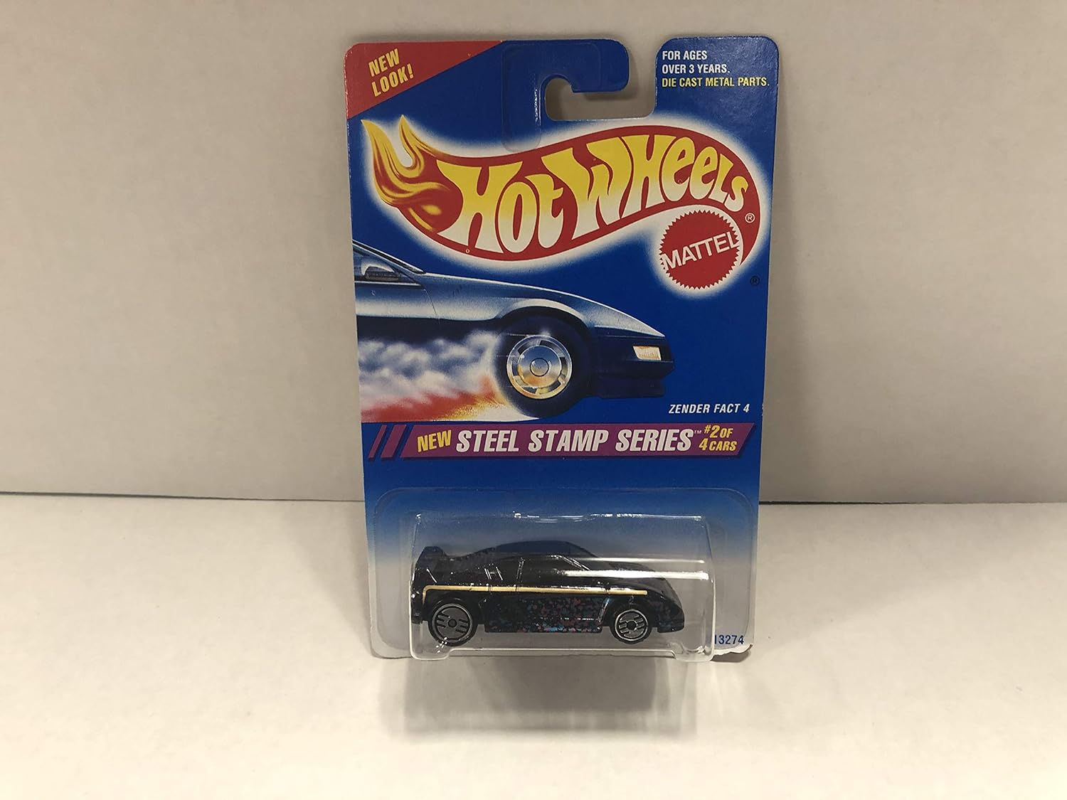 ZENDER FACT 4 (UH wheels variation) Steel Stamp Series 1995 Mattel Hot
