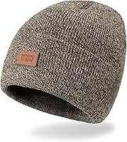 Vista 1 de Levi's All Season Comfy Leather Logo Patch Cuffed Hero Beanie