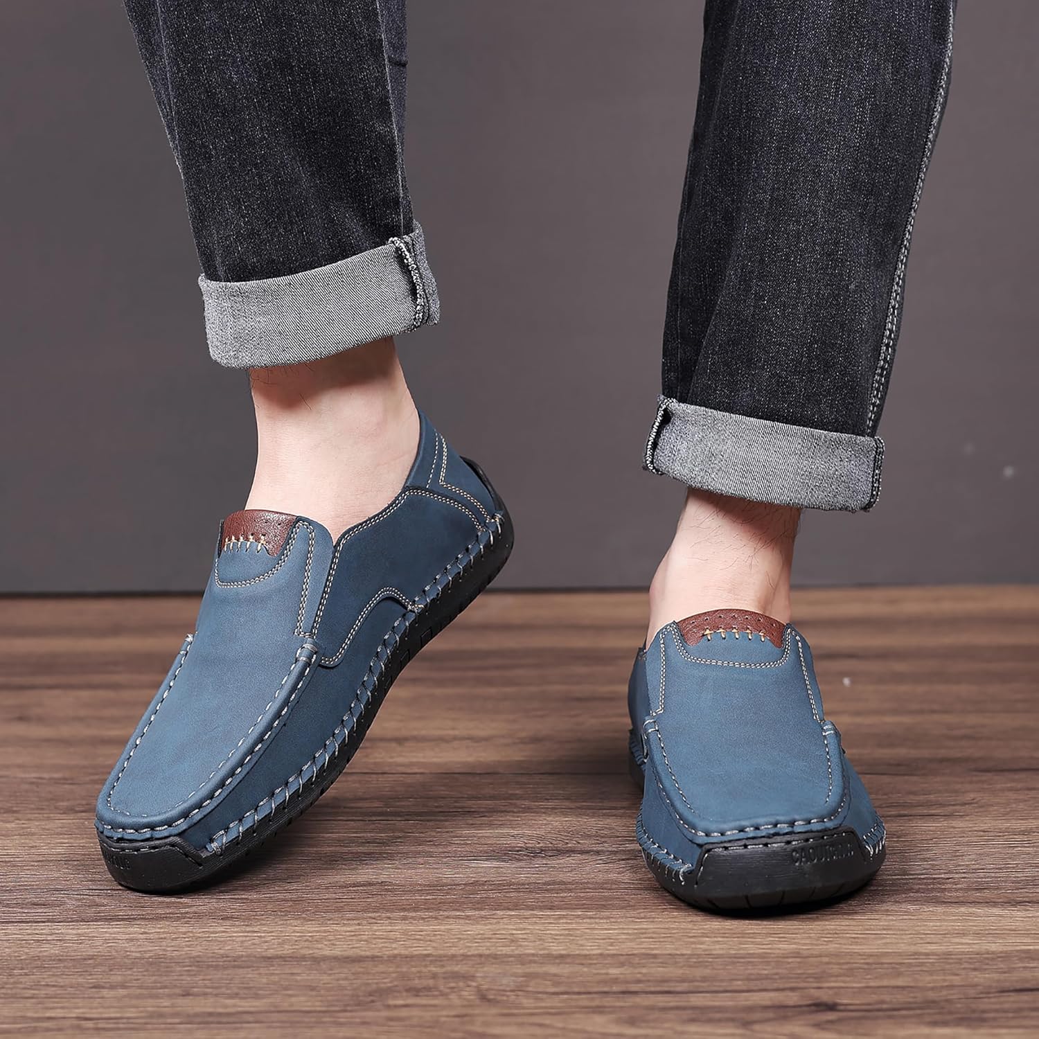 Coramtty Mens Loafers Casual Slip on Shoes Business Moccasins Lightweight Refreshing Classic Slippers Walking Driving Travelling Outdoor - Image 6