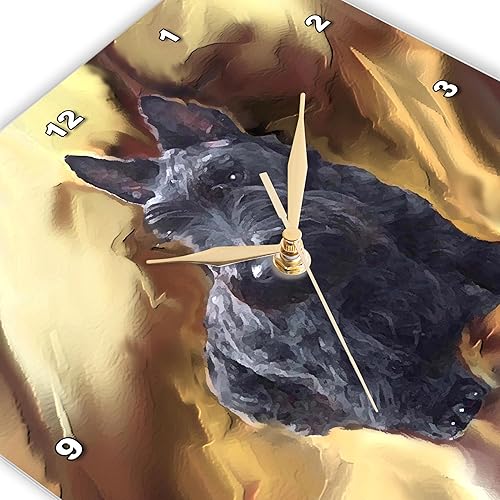 Miniatura 3 de 3dRose LLC Scottish Terrier - Reloj de pared (10.0 x 10.0in)