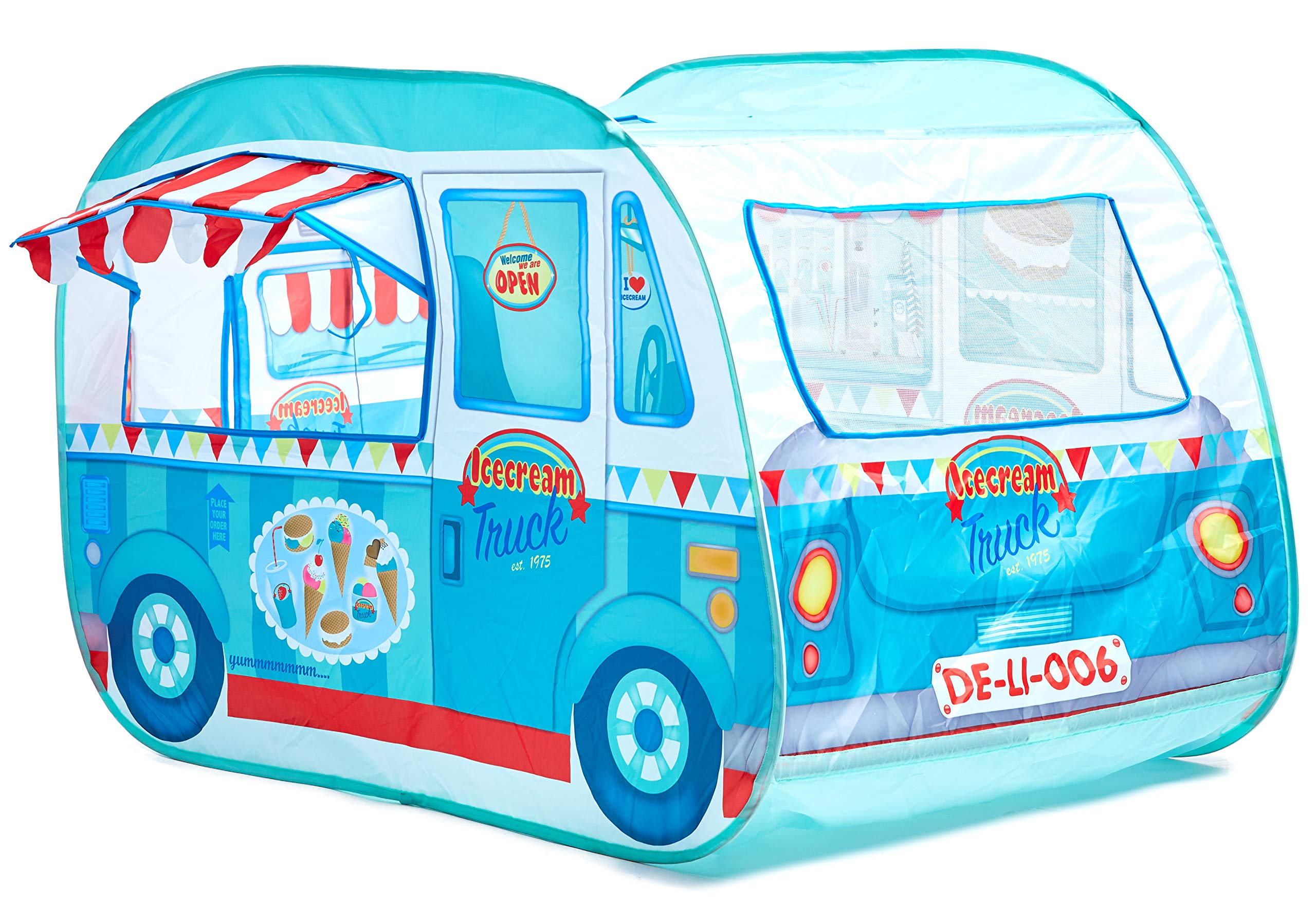 blue ice cream truck toy