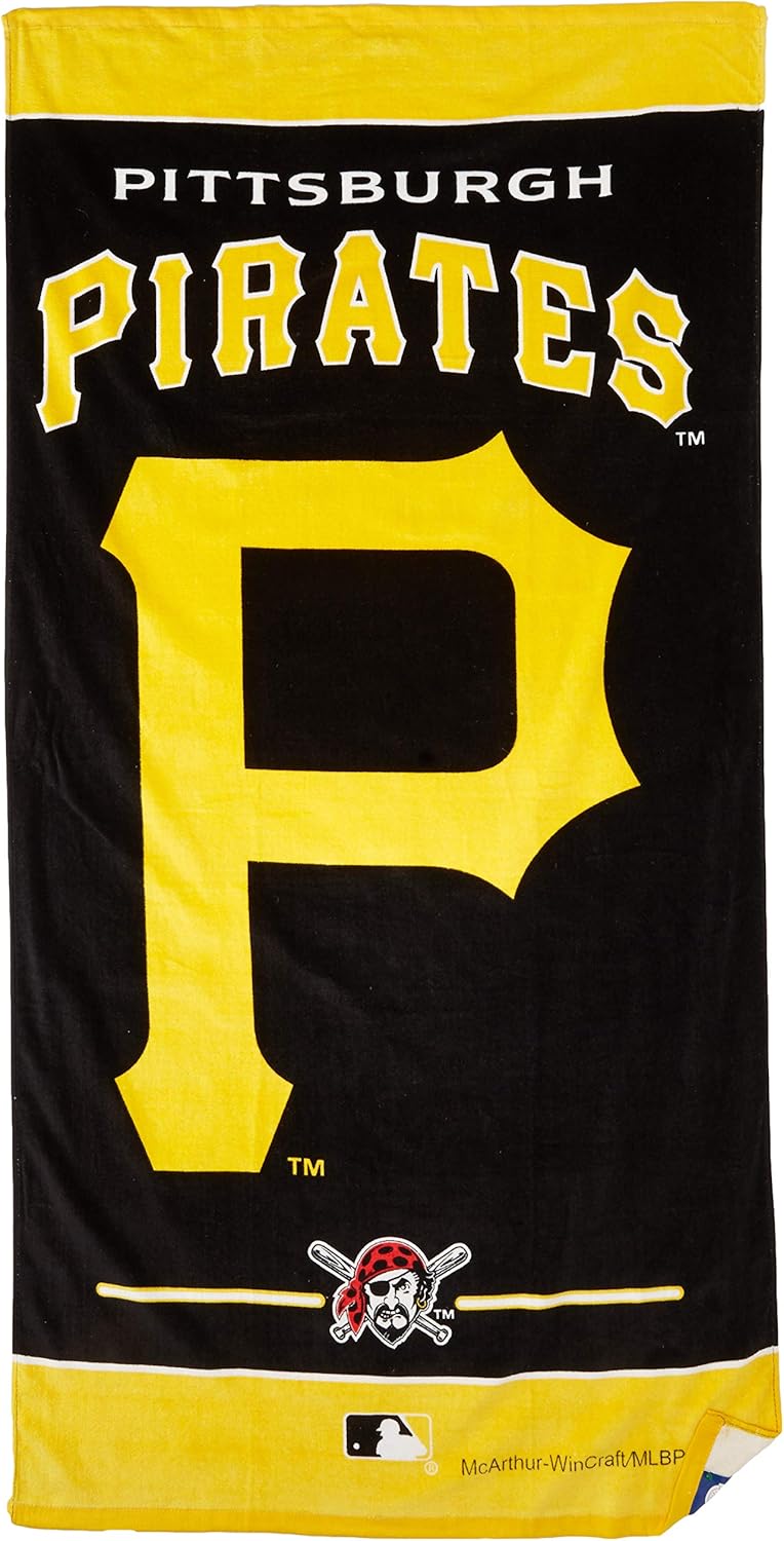 MLB Pittsburgh Pirates Fiber Beach Towel, 30 x 60-Inch