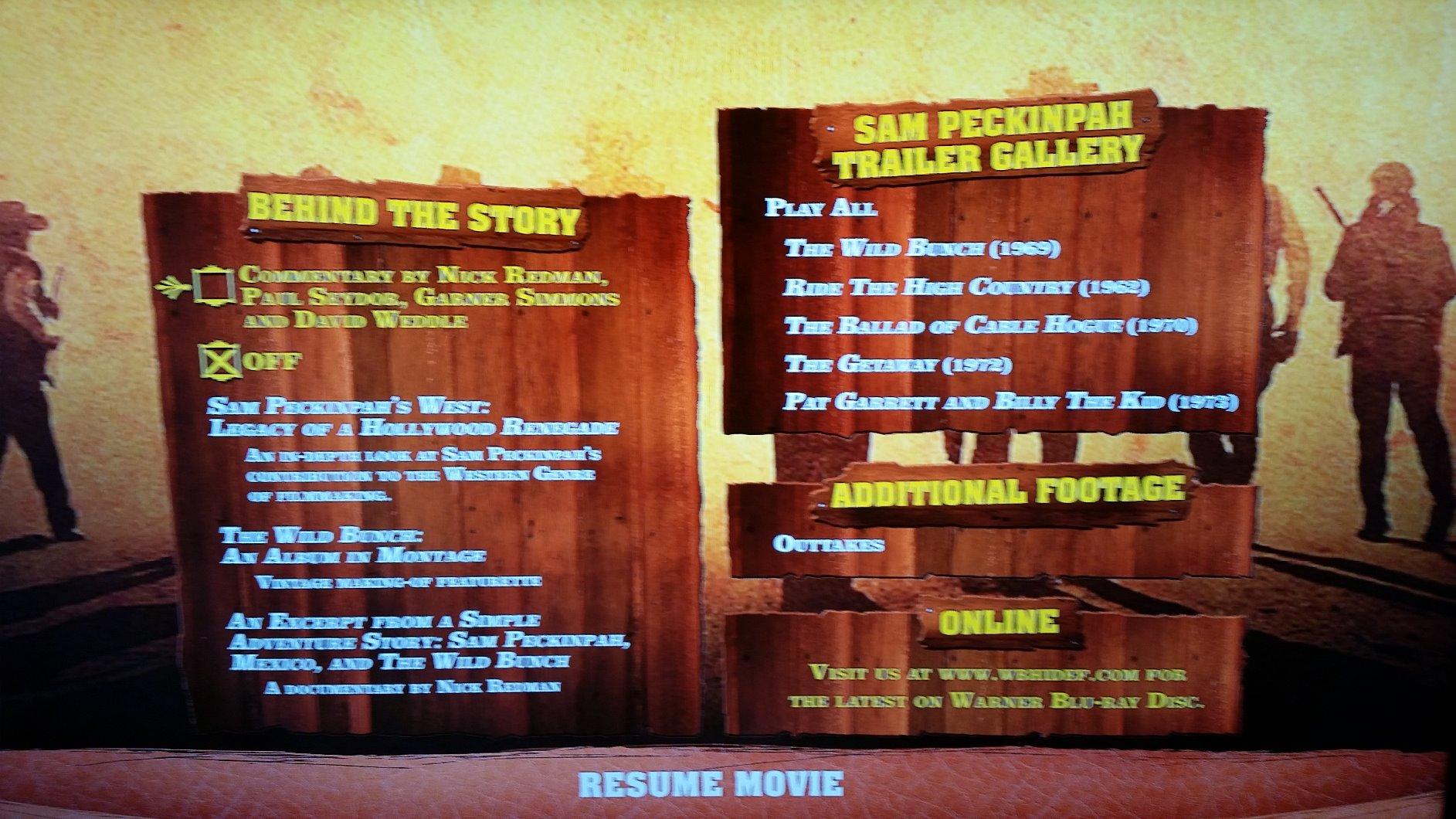 ~ The Wild Bunch gets a beautiful treatment on HD ! ~