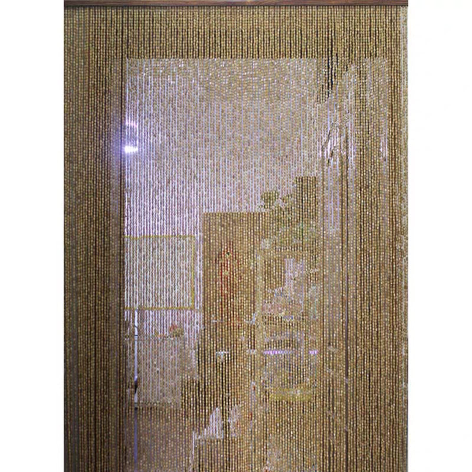 Cortina para Puertas de Bambú Retro,Cortina con Cuentas para Puerta Divisora o Ventana,Cortina para Puerta Colgante de Madera con Cuentas,Exterior o Interior,Personalizable (70 strands 70x200cm)