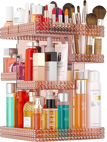 Famitree Organizador giratorio de maquillaje giratorio para tocador, rotación de 360 grados con 6 capas ajustables, organizador de cuidado de la disponible en Yaxa Peru