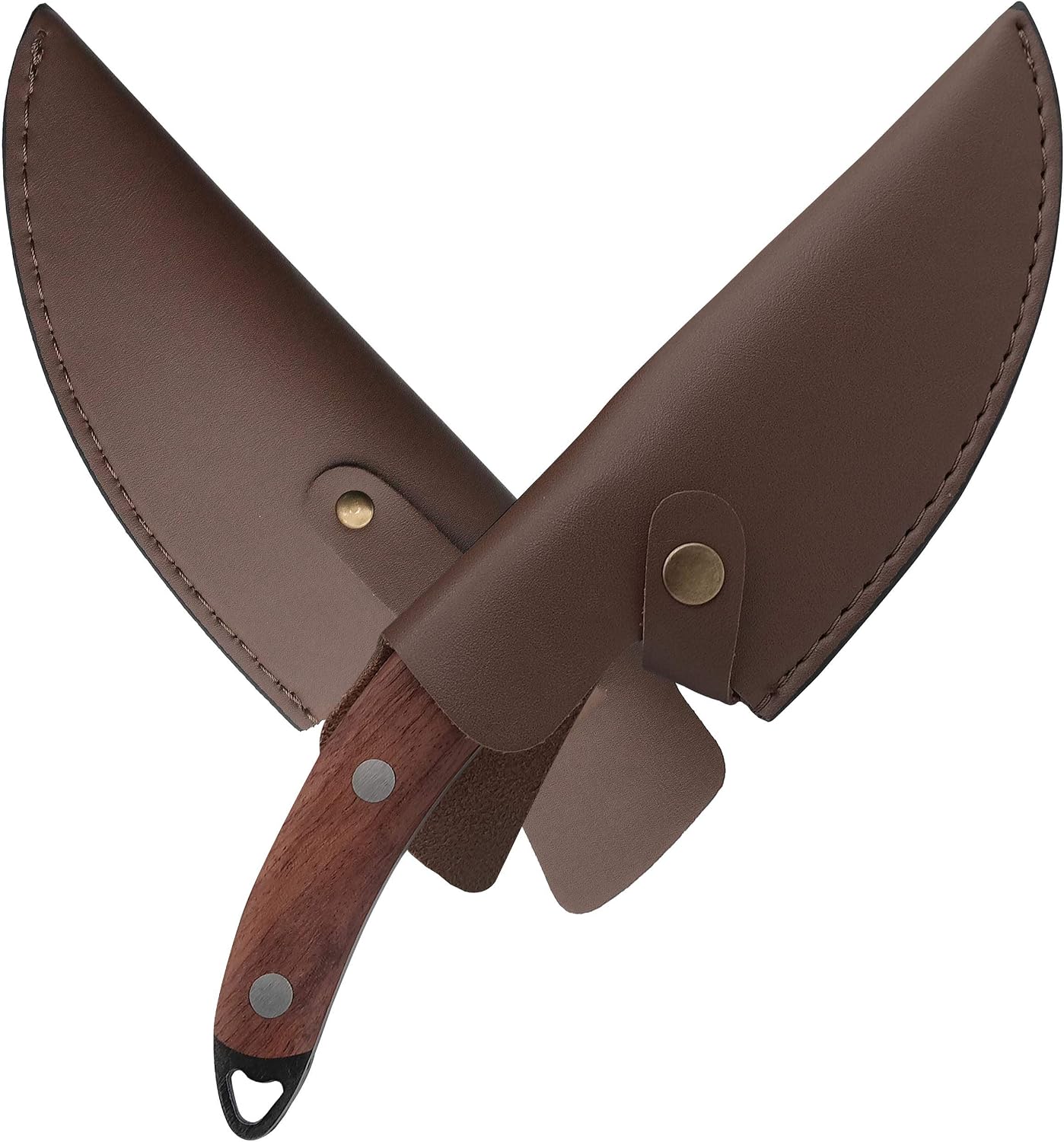 Kitory Leather Knife Sheath 6 inch Boning Knife Practical Soft Leather Sheath with Belt Loop Good for Protect Fixed Blade & Carry Out, 2025 Gifts For Women and Men