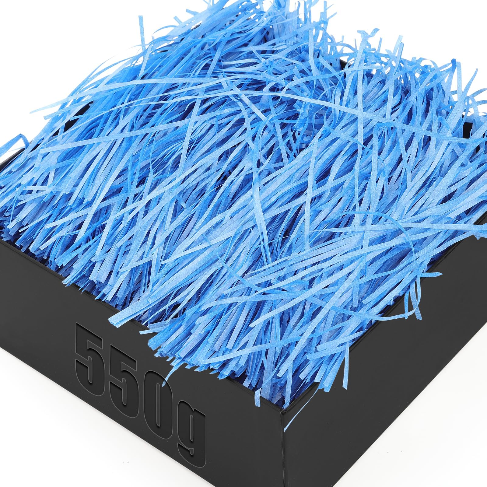 TXXATX 550g Shredded Tissue Paper Royal Blue Shredded Paper for Gift Boxes Hamper Filling Soft for Packaging Filler Hamper Gift Box Basket Stuffing Party Wedding Festival
