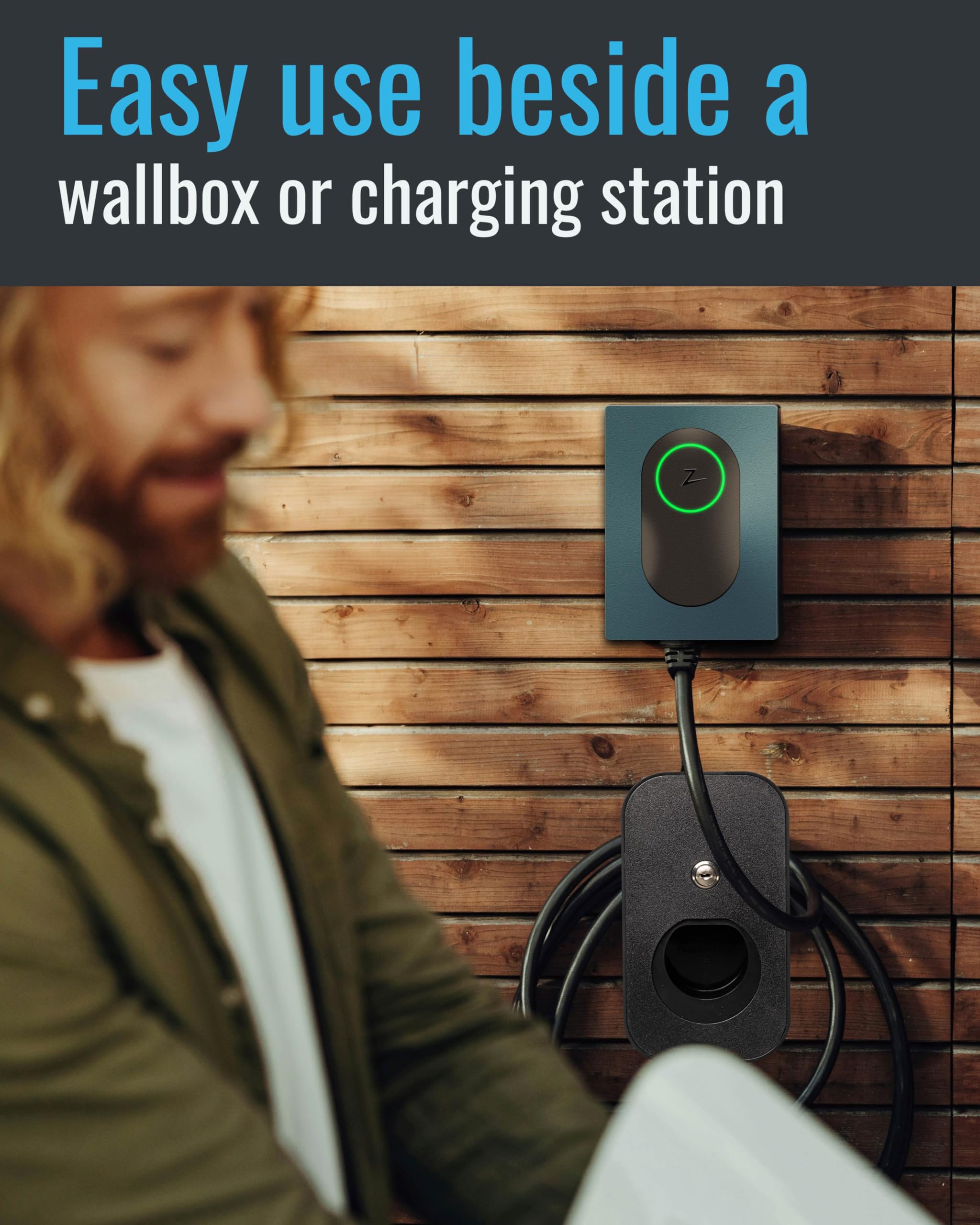Parkwächter E1 organizer na kable do Wallbox z zamkiem, stacja ładująca, uchwyt ścienny