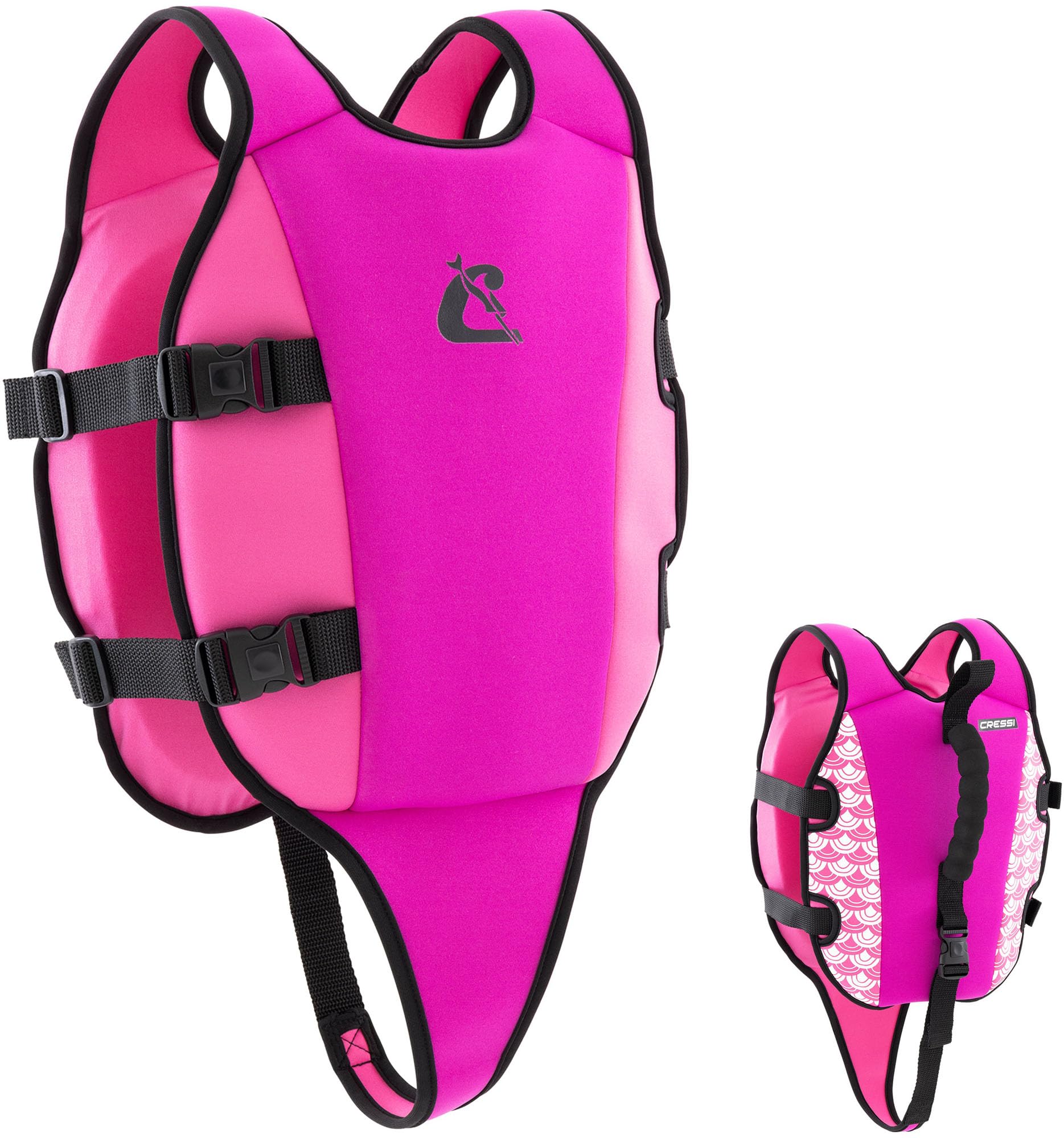 CRESSI Little Turtle Swim Vest-Giubbotto da Nuoto in Neoprene per Bambini, dotato di Doppia Impugnatura-Ottimo Aiuto al Galleggiamento e all’Equilibrio in Acqua