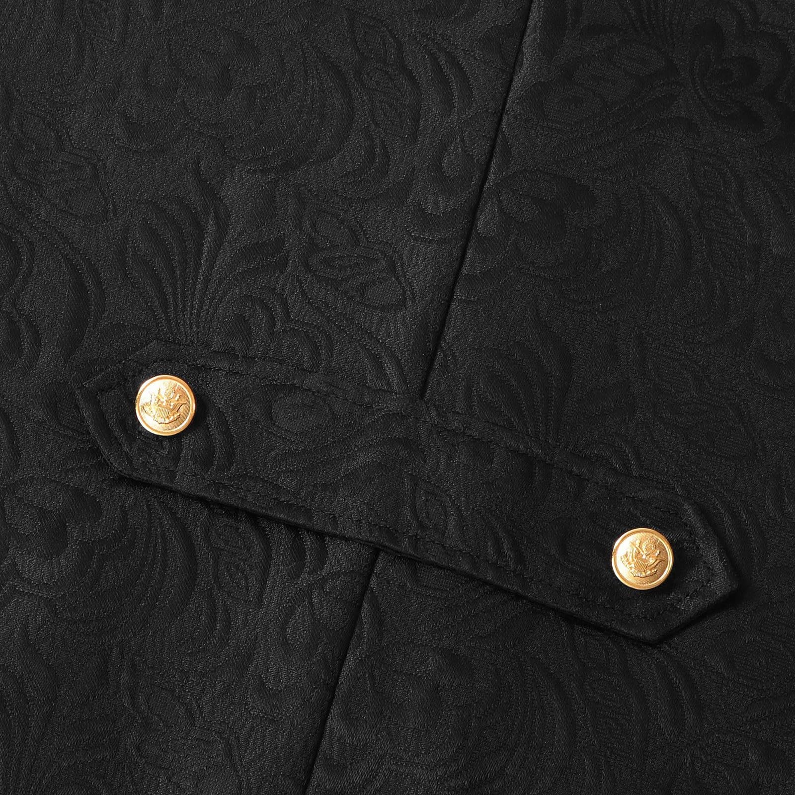 Steampunk Herren Mantel, Gothic Jacke Herren Midi, Klassisch Schwarz Frack Retro Mittelalter Gehrock Viktorianische Hof Anzugweste Elegant Tuxedo Piraten Vampir Cosplay Kleidung Halloween Kostüm
