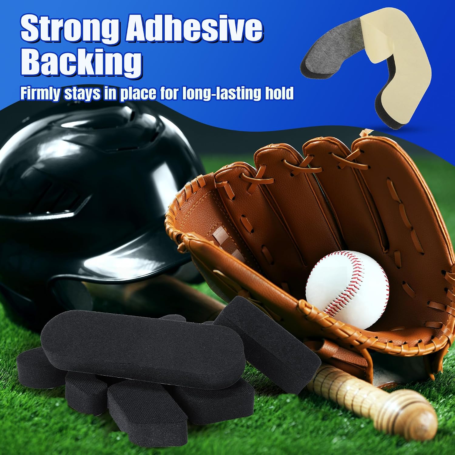Enhon Universal Helmet Padding Fit Compatible with Easton Batting & Catcher | 0.79 inch Thickened Replacement Pads for Baseball/Softball Players, Soft Foam Padding, Easy to Install