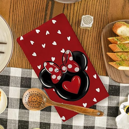 Miniatura 5 de Toallas de cocina con acuarela para el día de San Valentín, paños de cocina, decoración del día de San Valentín para fiesta en el hogar