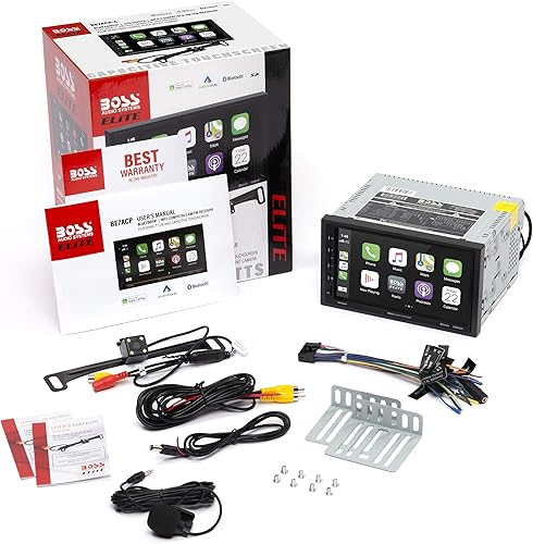 Vista 19 de BOSS Audio Systems Elite Series BE950WCPA - Reproductor multimedia inalámbrico Apple CarPlay Android Auto para automóvil, pantalla táctil capacitiva