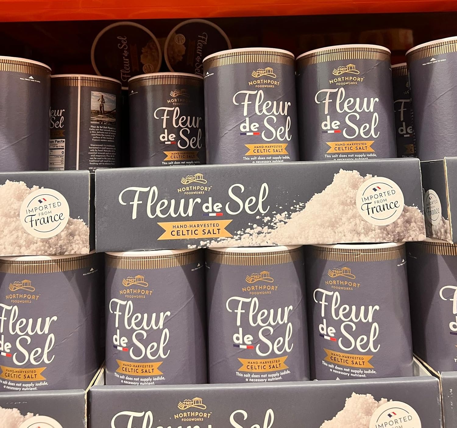 Fleur de Sel, Hand-Harvested Celtic Sea Salt from France, 26.46 oz